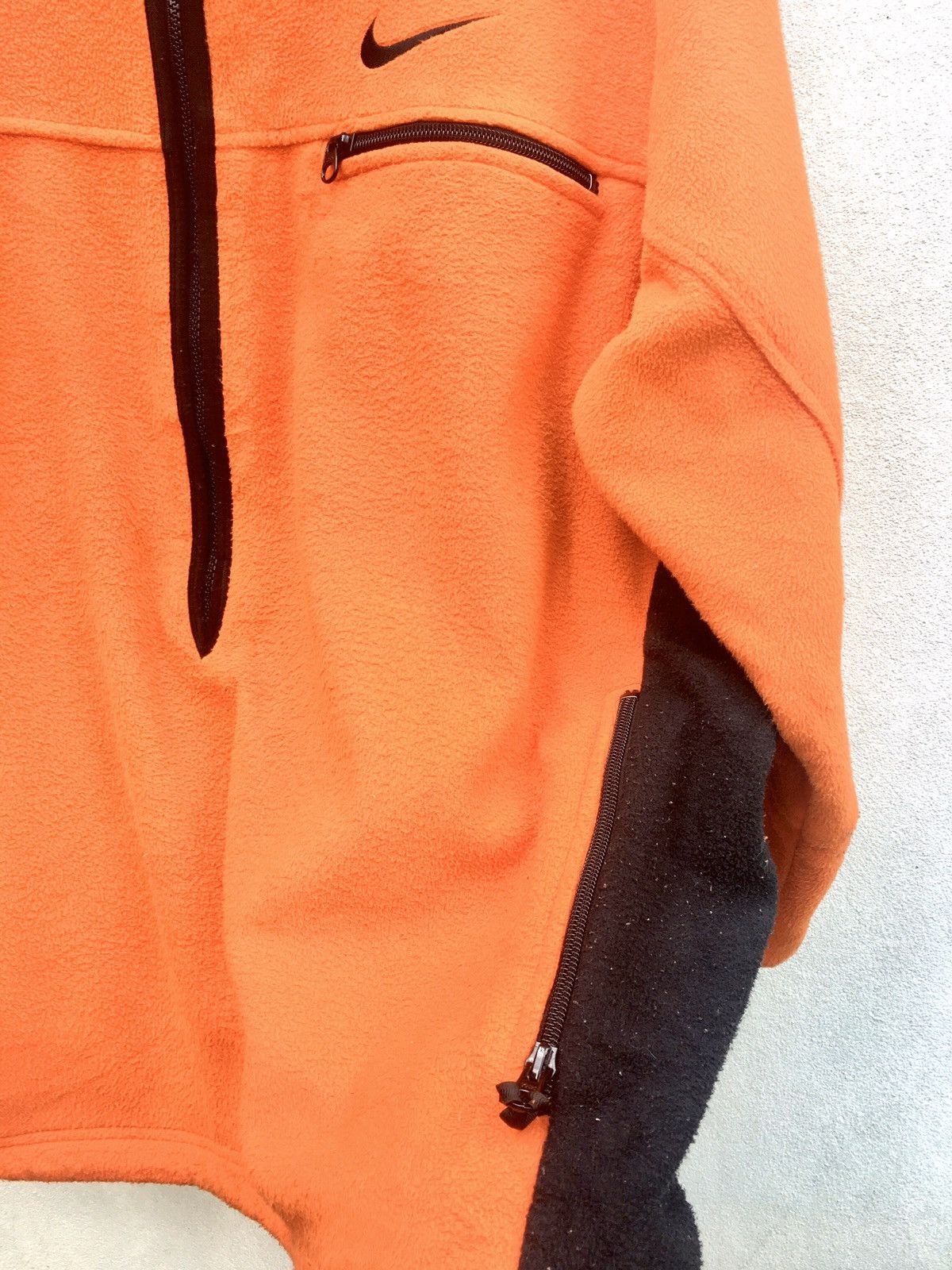 Nike ACG × Vintage 90s Nike ACG Sweater Zipper Fleece Orange Size US L / EU 52-54 / 3 - 4 Thumbnail