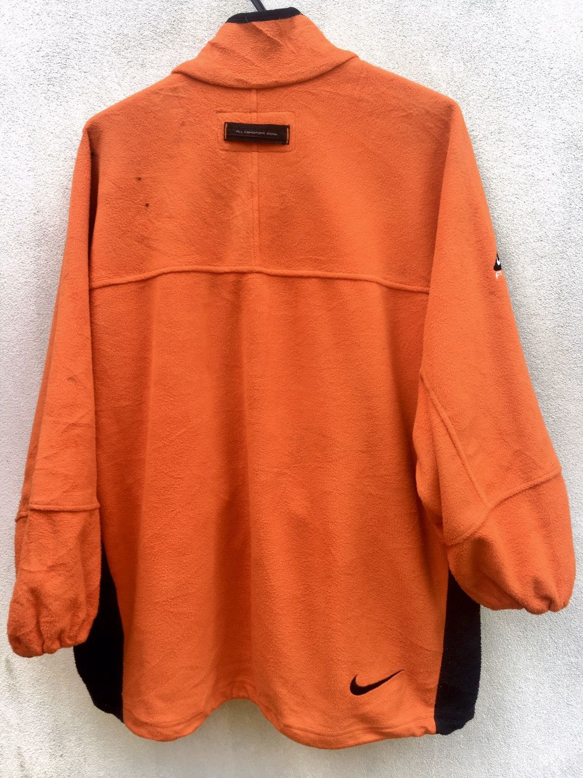 Nike ACG × Vintage 90s Nike ACG Sweater Zipper Fleece Orange Size US L / EU 52-54 / 3 - 5 Thumbnail