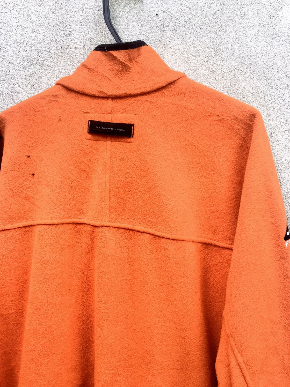 Nike ACG × Vintage 90s Nike ACG Sweater Zipper Fleece Orange Size US L / EU 52-54 / 3 - 7 Thumbnail