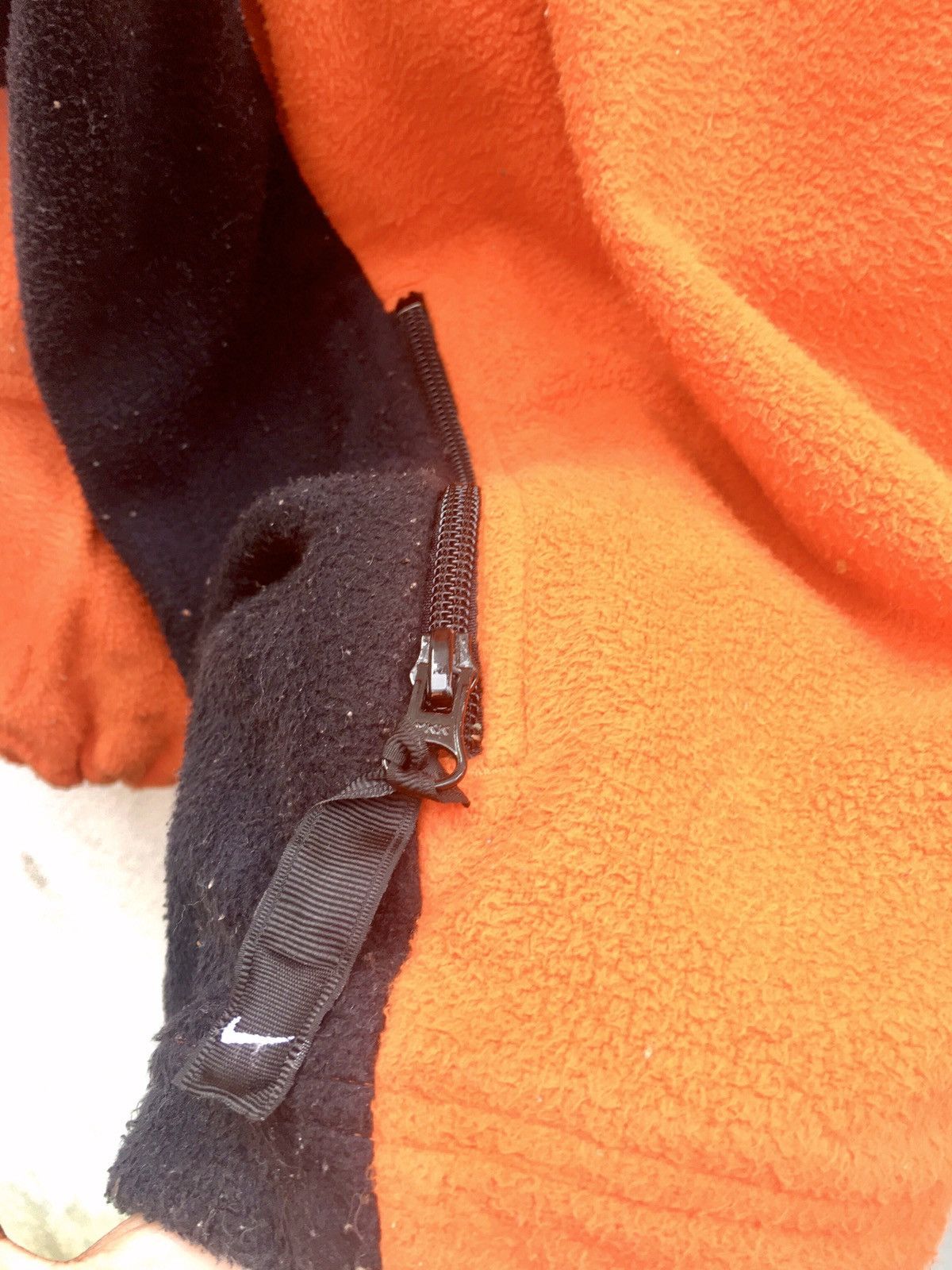 Nike ACG × Vintage 90s Nike ACG Sweater Zipper Fleece Orange Size US L / EU 52-54 / 3 - 11 Thumbnail