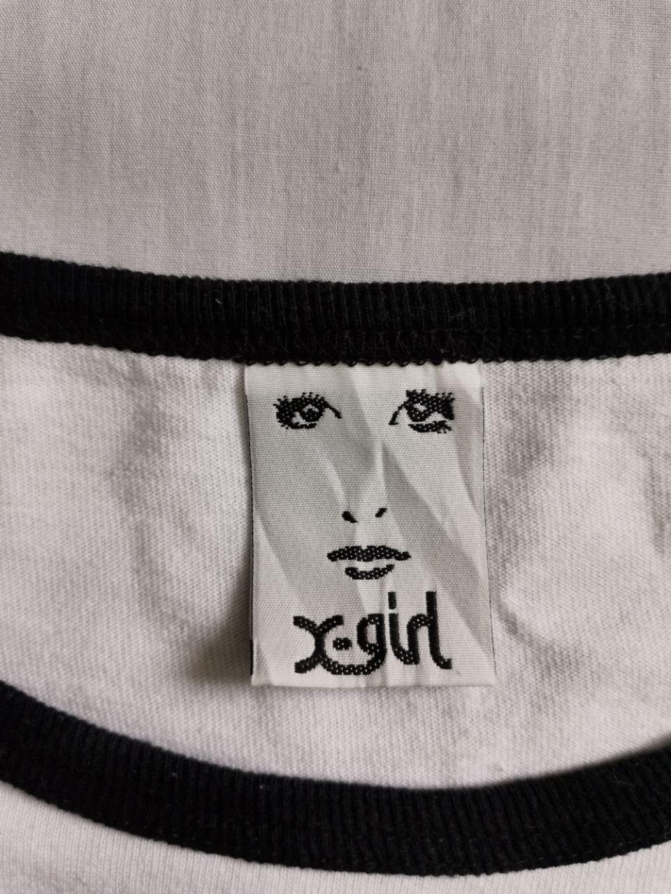 Japanese Brand × Vintage X-Girl Tee Big Logo Spellout 3q raqlan | X-Large Size US XS / EU 42 / 0 - 4 Thumbnail