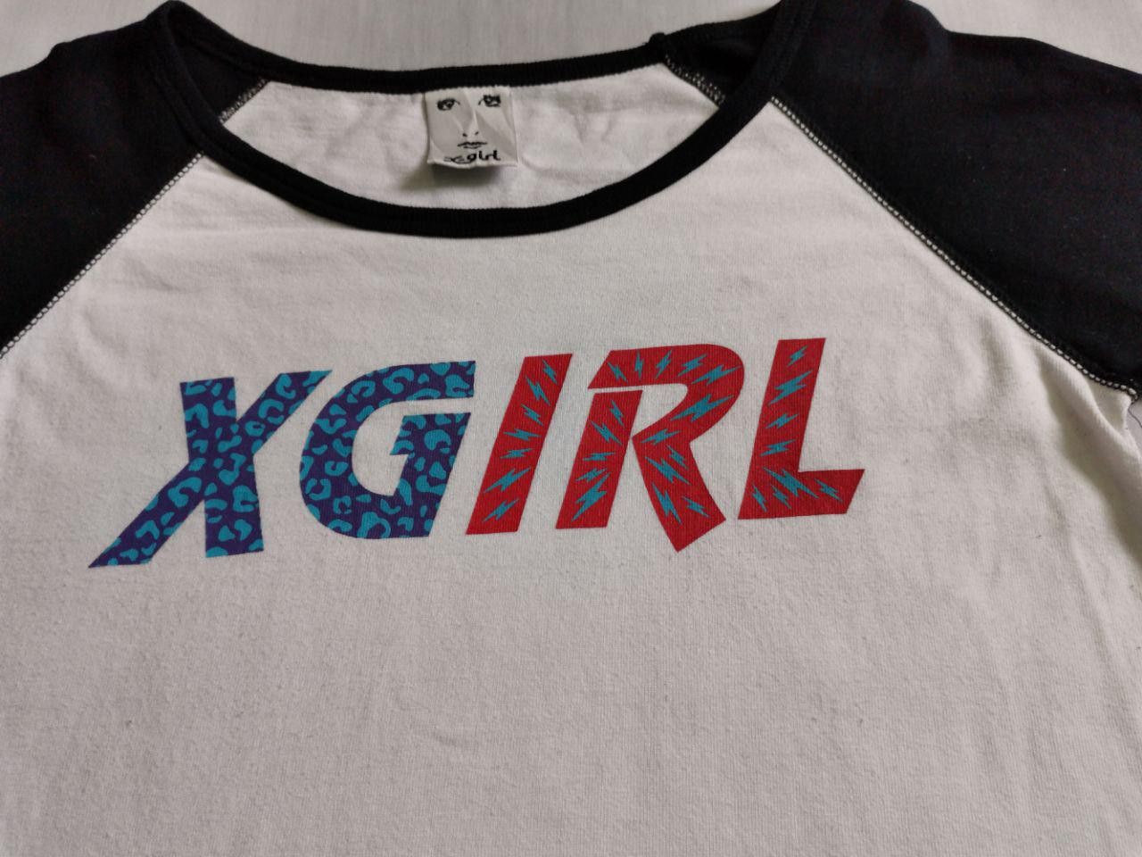 Japanese Brand × Vintage X-Girl Tee Big Logo Spellout 3q raqlan | X-Large Size US XS / EU 42 / 0 - 3 Thumbnail