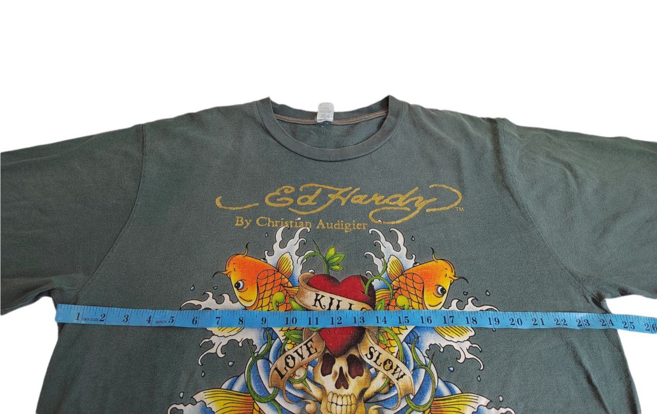 Christian Audigier × Ed Hardy Ed hardy Christian Audigier Red Vintage Skull Tatoo Size US XXL / EU 58 / 5 - 5 Thumbnail