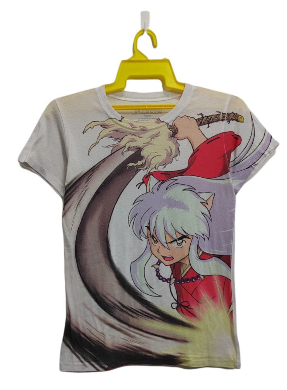 Anime × Cartoon Network × Vintage Innuyasha anime FullPrint Rare Made In USA/ YuyuHakusho Size US M / EU 48-50 / 2 - 2 Thumbnail