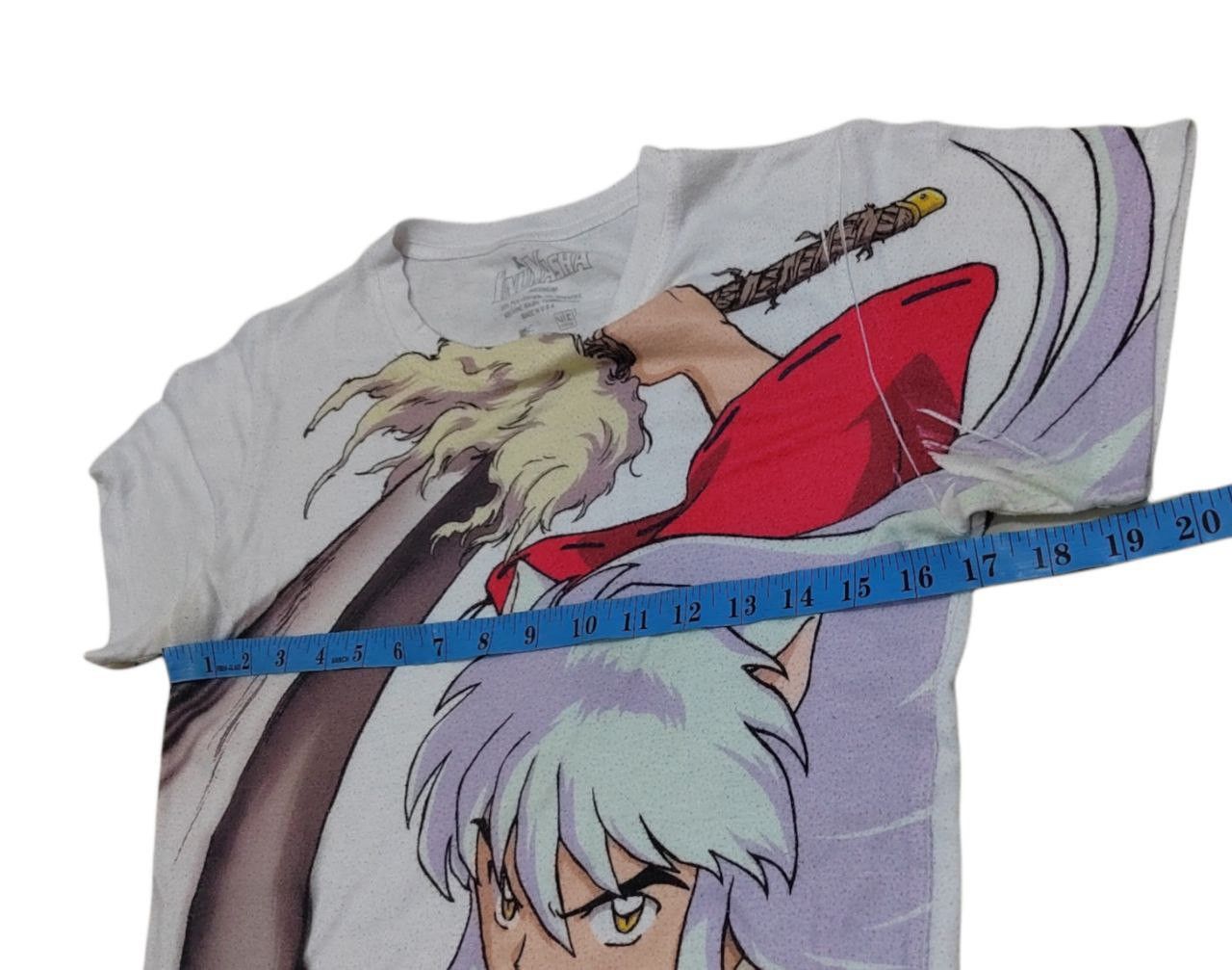 Anime × Cartoon Network × Vintage Innuyasha anime FullPrint Rare Made In USA/ YuyuHakusho Size US M / EU 48-50 / 2 - 4 Thumbnail