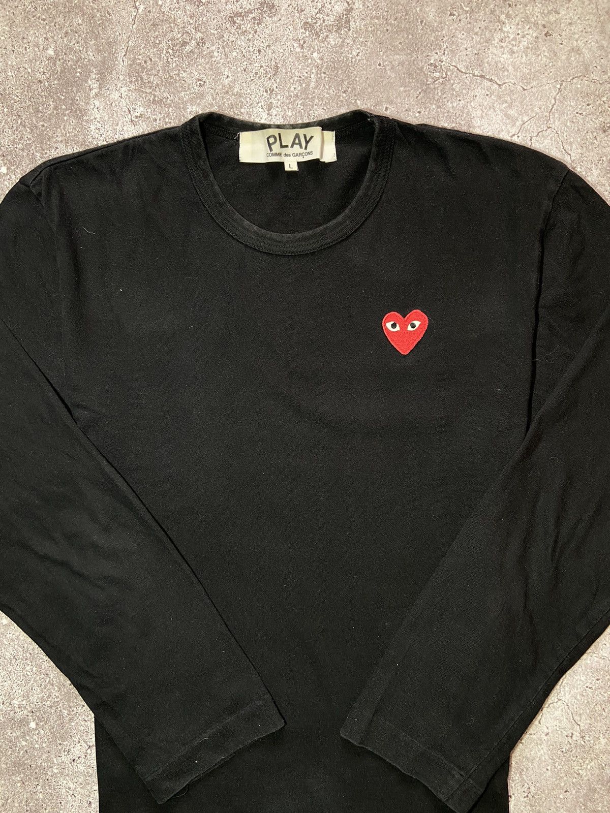 Play Comme Des Garçons black long sleeve