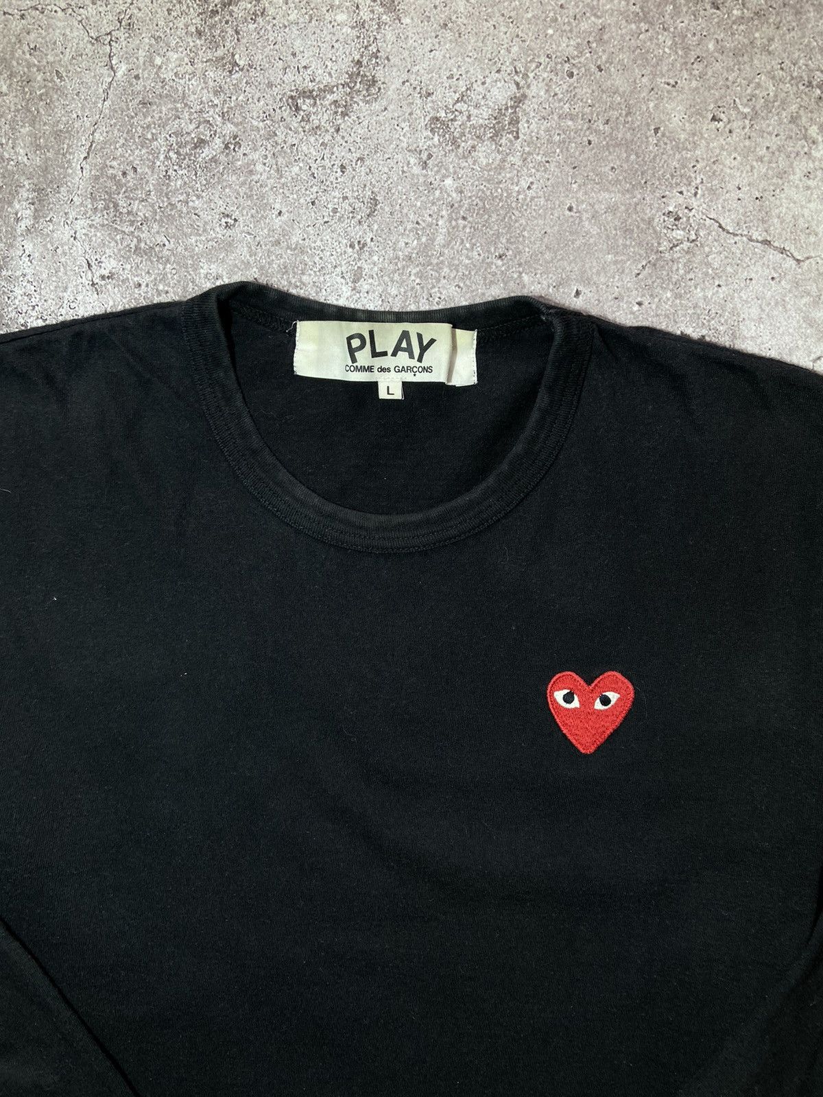 Play Comme Des Garçons black long sleeve