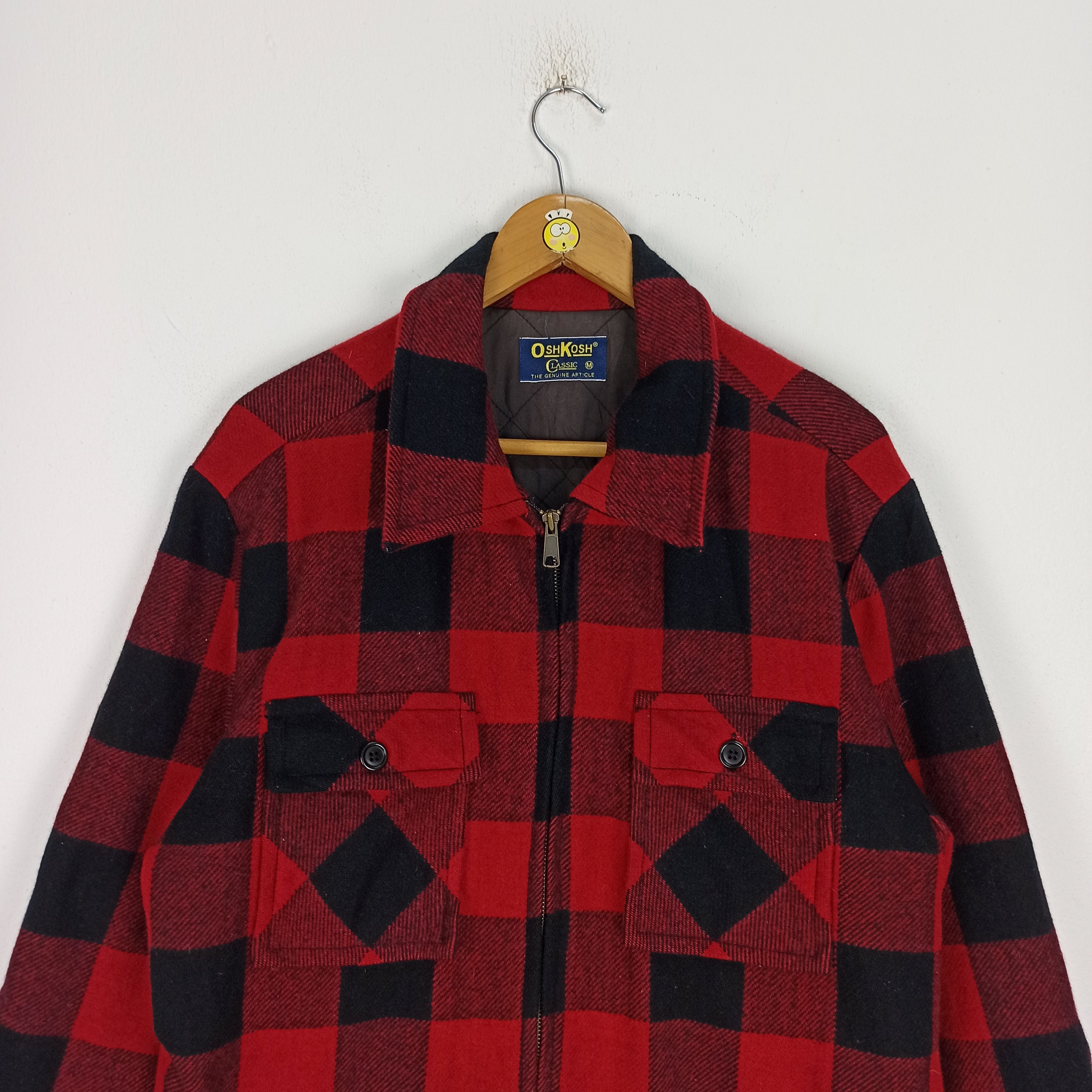 Oshkosh Vintage Flannel Oshkosh Jacket Zipper Size US M / EU 48-50 / 2 - 2 Thumbnail
