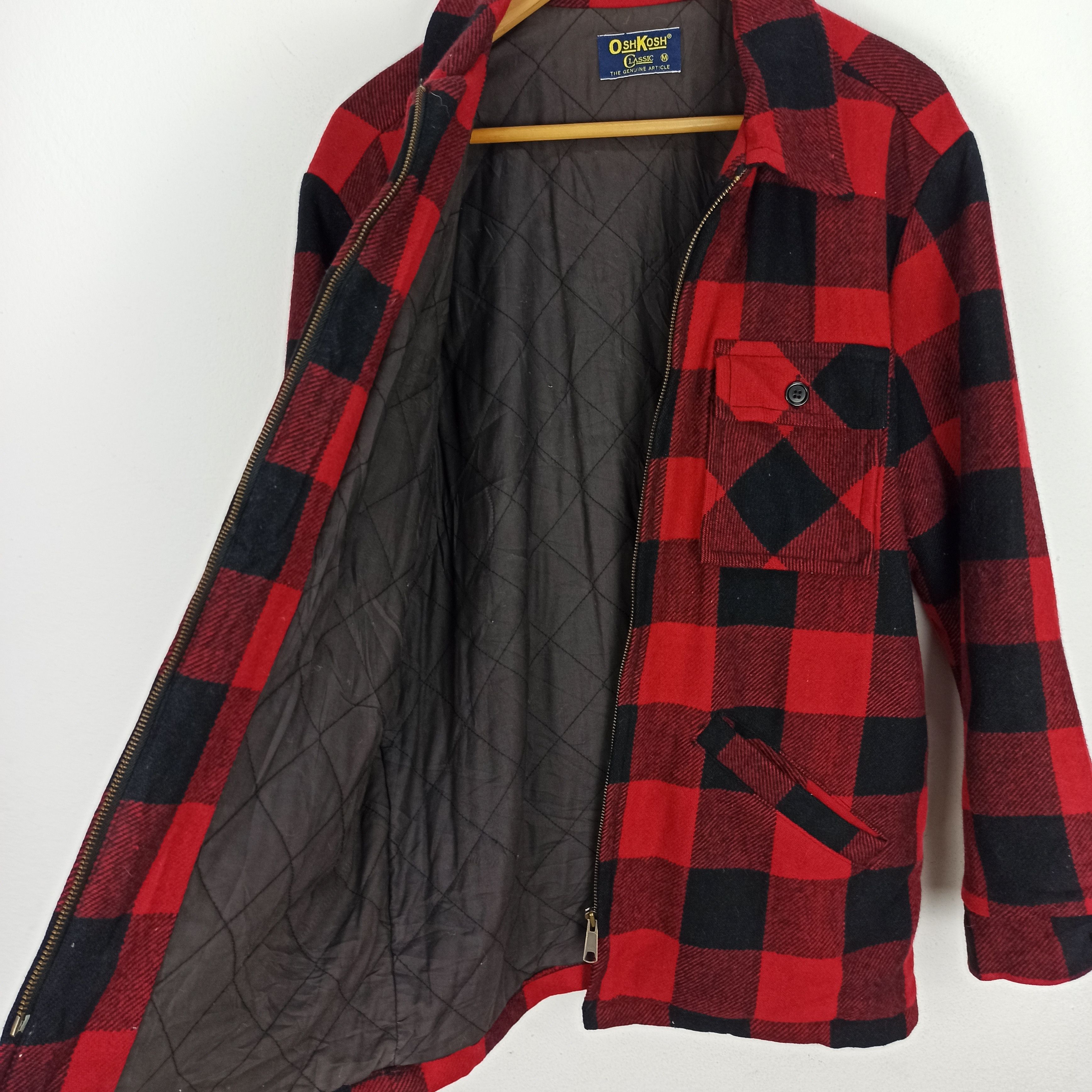 Oshkosh Vintage Flannel Oshkosh Jacket Zipper Size US M / EU 48-50 / 2 - 5 Thumbnail