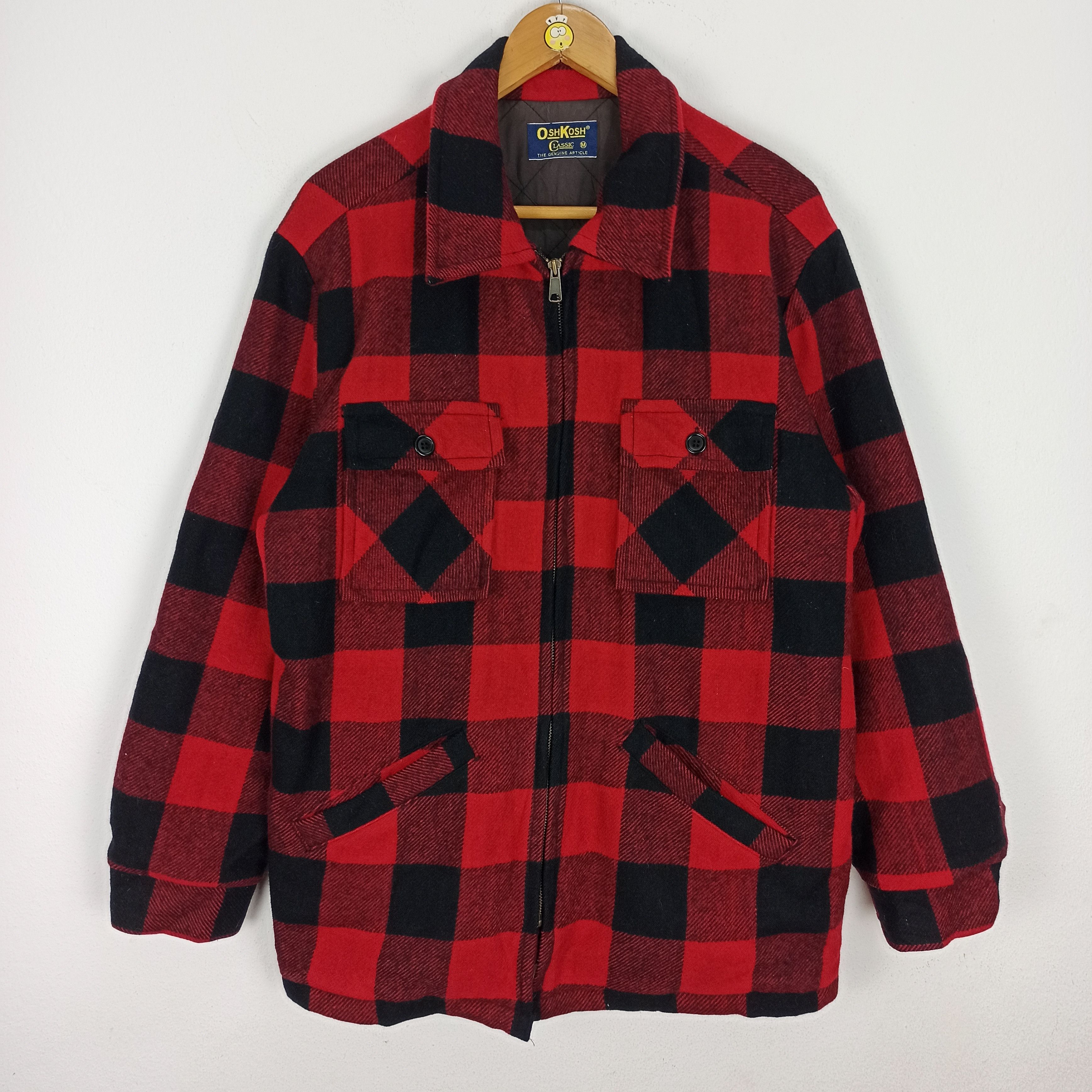 Oshkosh Vintage Flannel Oshkosh Jacket Zipper Size US M / EU 48-50 / 2 - 1 Thumbnail