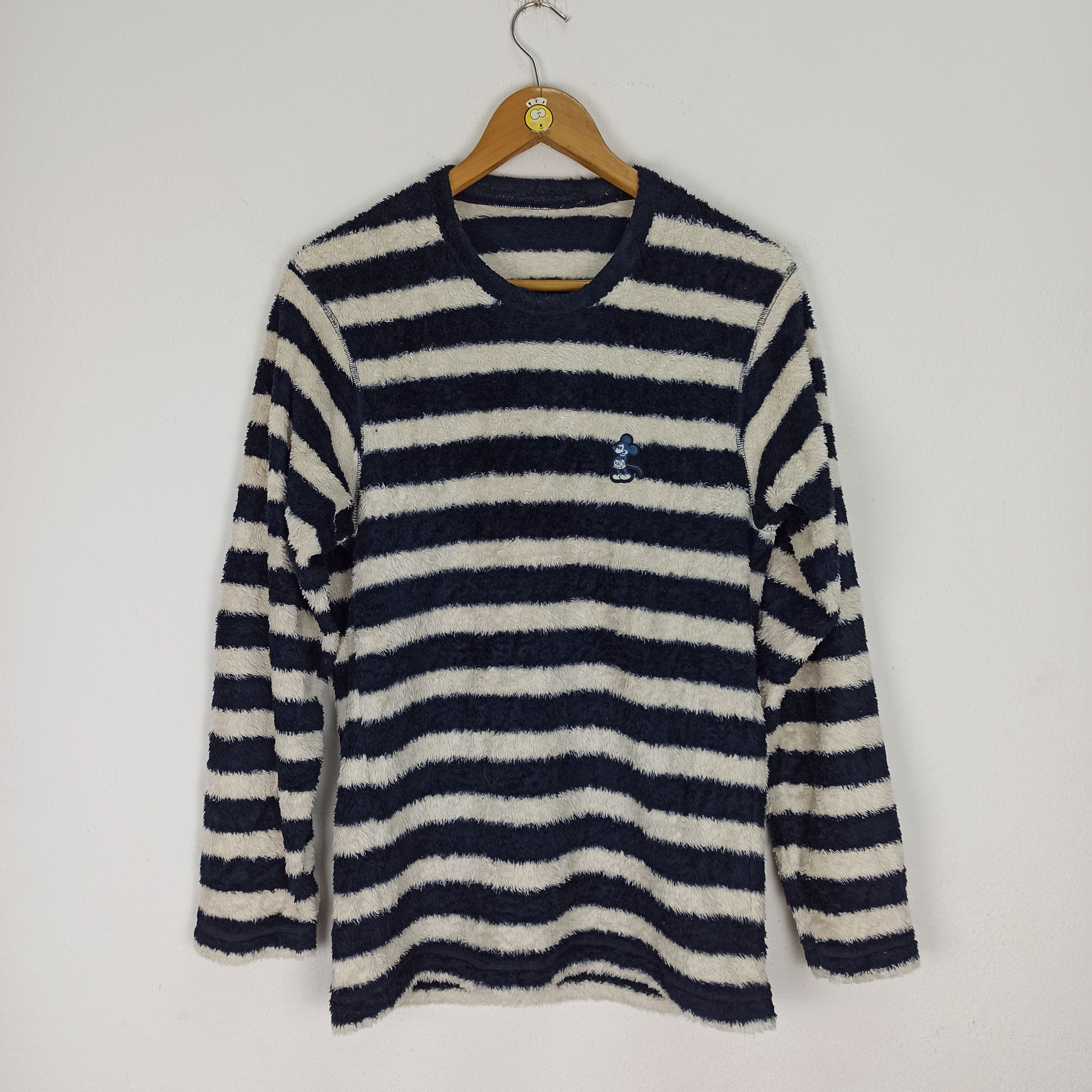 Uniqlo X Mickey Stripes Fleece Sweatshirt