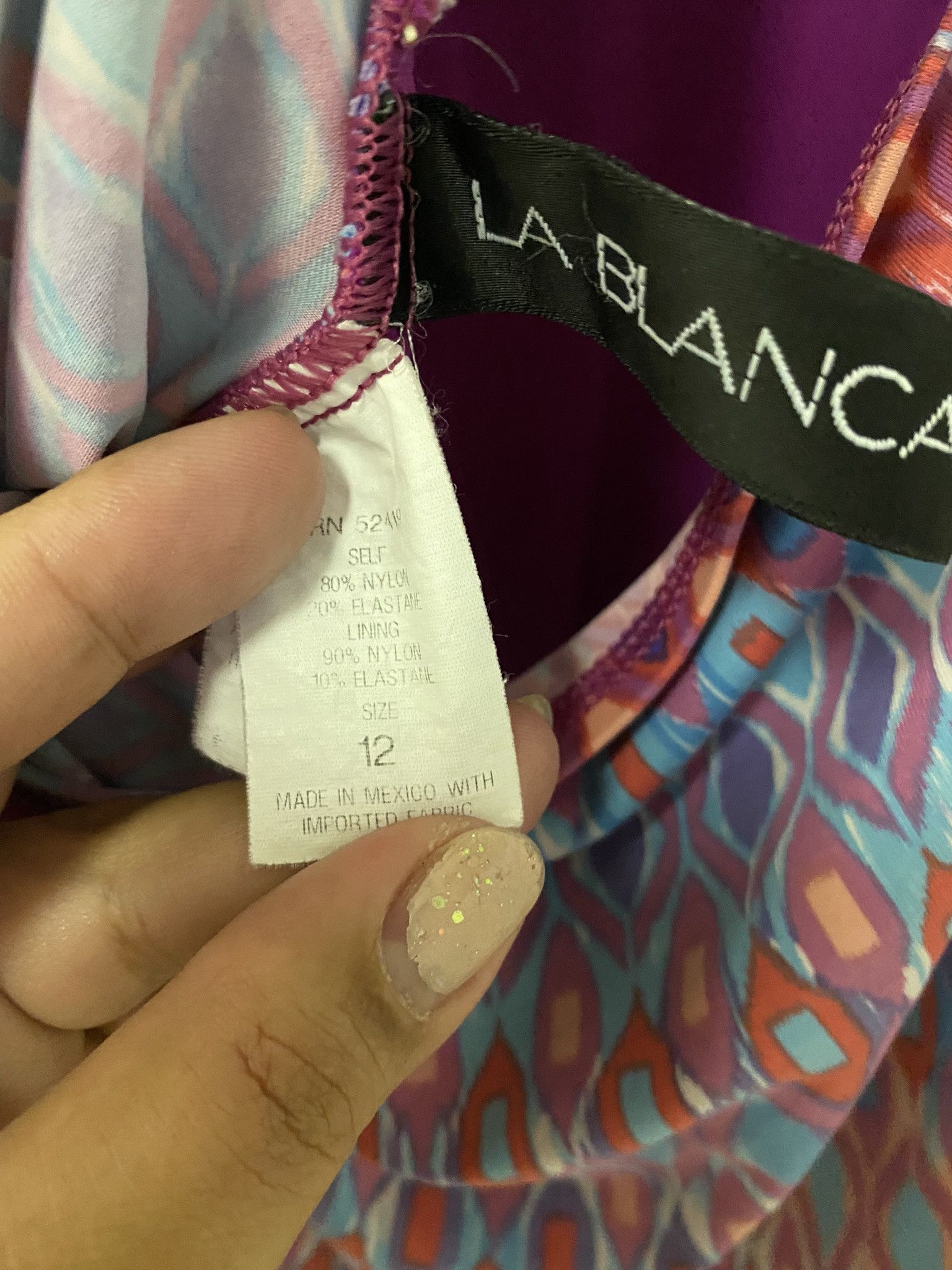 Other LA BLANCA boho Y2k pink halter tankini swim top size 12 Size XL / US 12-14 / IT 48-50 - 8 Thumbnail
