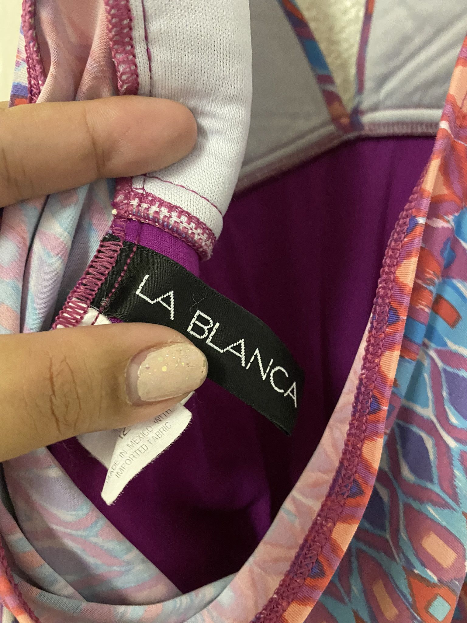 Other LA BLANCA boho Y2k pink halter tankini swim top size 12 Size XL / US 12-14 / IT 48-50 - 7 Thumbnail