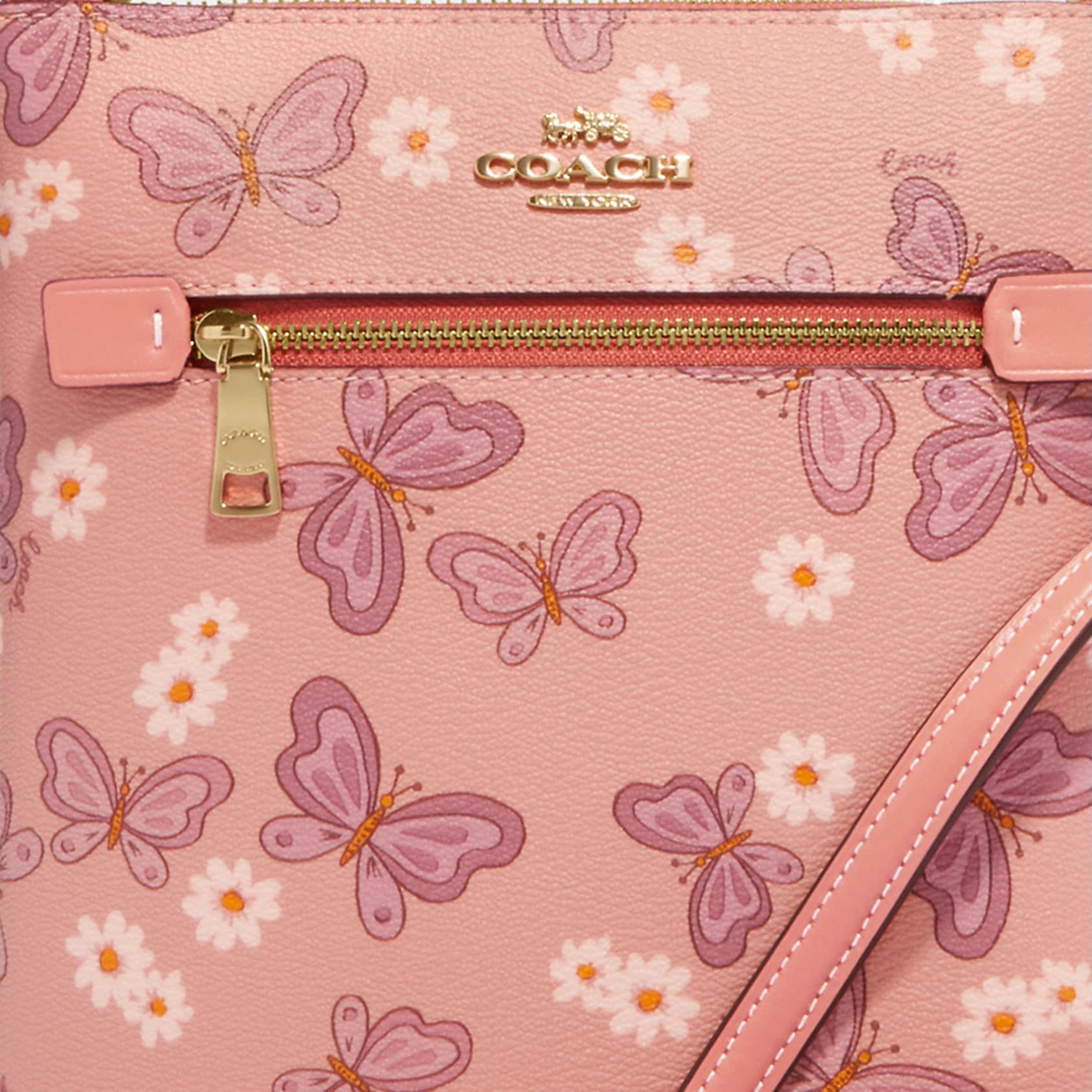 Coach Pink Butterfly Mini deals Rowan Bag