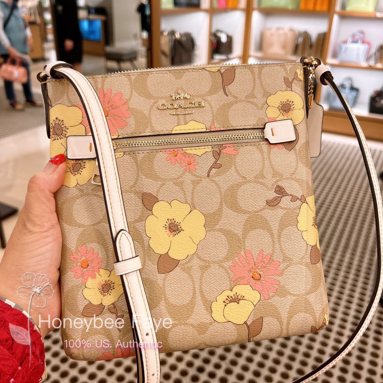 Mini Rowan File Bag With Floral Cluster Print