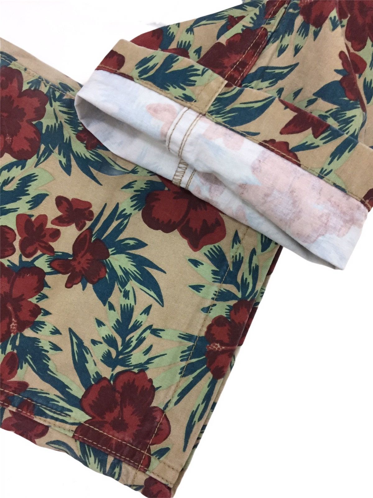 Japanese Brand Journal Standard Floral Pants Size US 33 - 7 Thumbnail