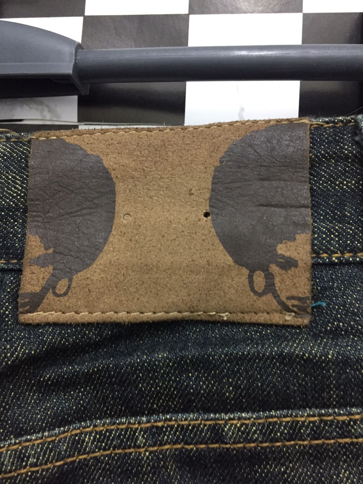 Japanese Brand LB-03 Love Power Soul Denim with Rope Leg Adjuster Pants Size US 31 - 11 Thumbnail
