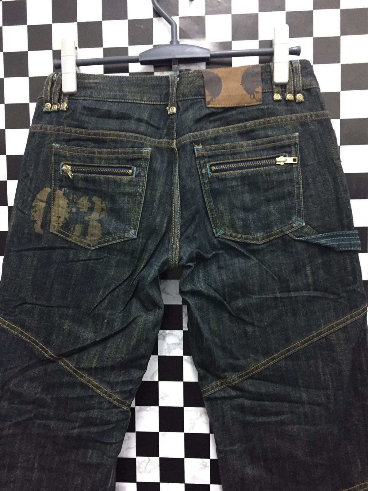 Japanese Brand LB-03 Love Power Soul Denim with Rope Leg Adjuster Pants Size US 31 - 4 Thumbnail