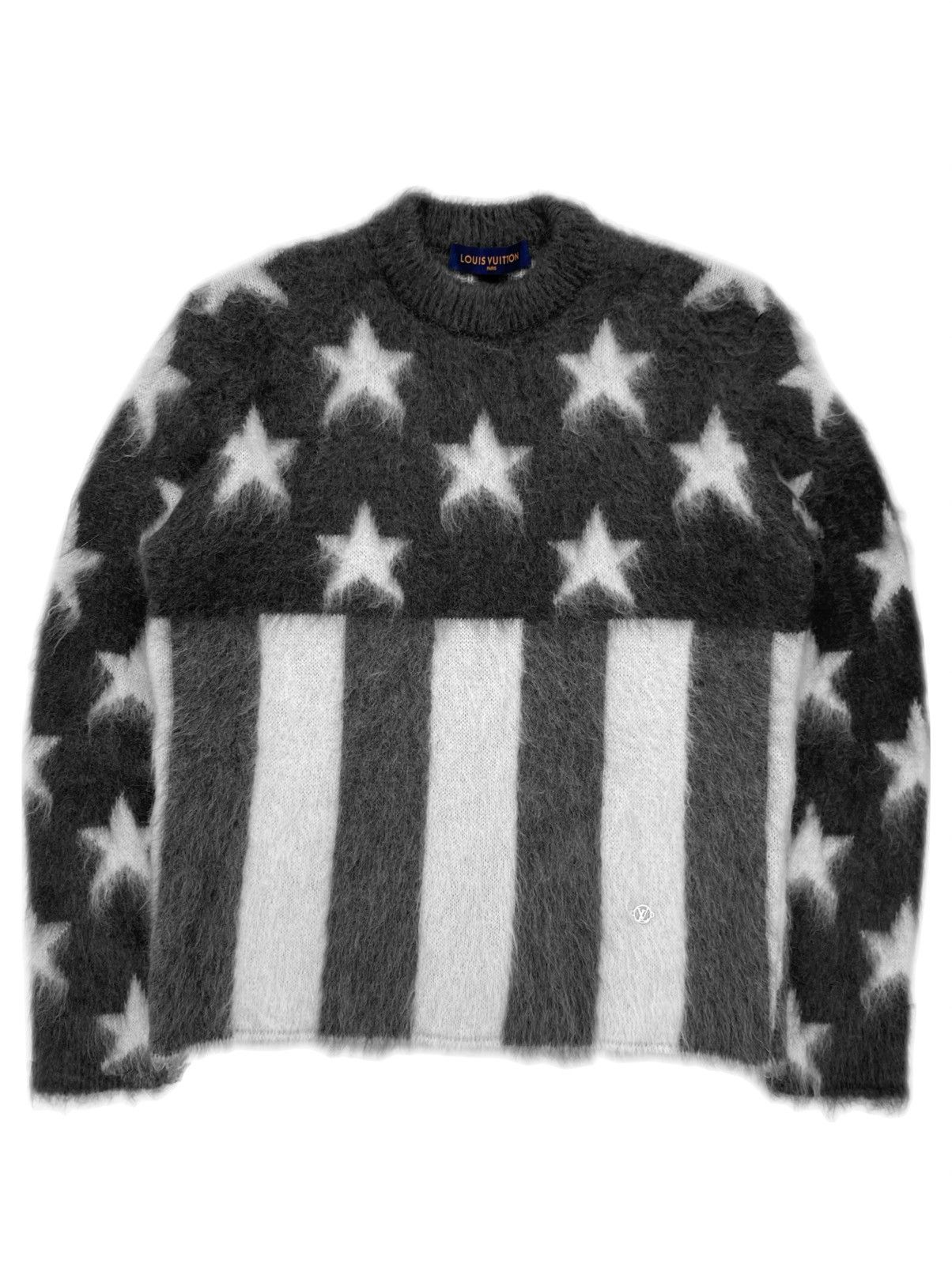 Louis Vuitton USA Flag Mohair Jacquard Crewneck Sweater Size: S