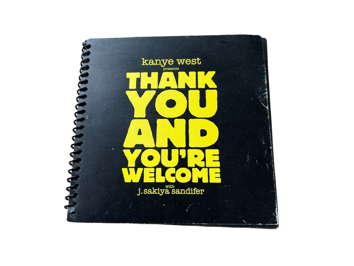 Kanye West Thank You And You’re Welcome Book Glow Dark Tour