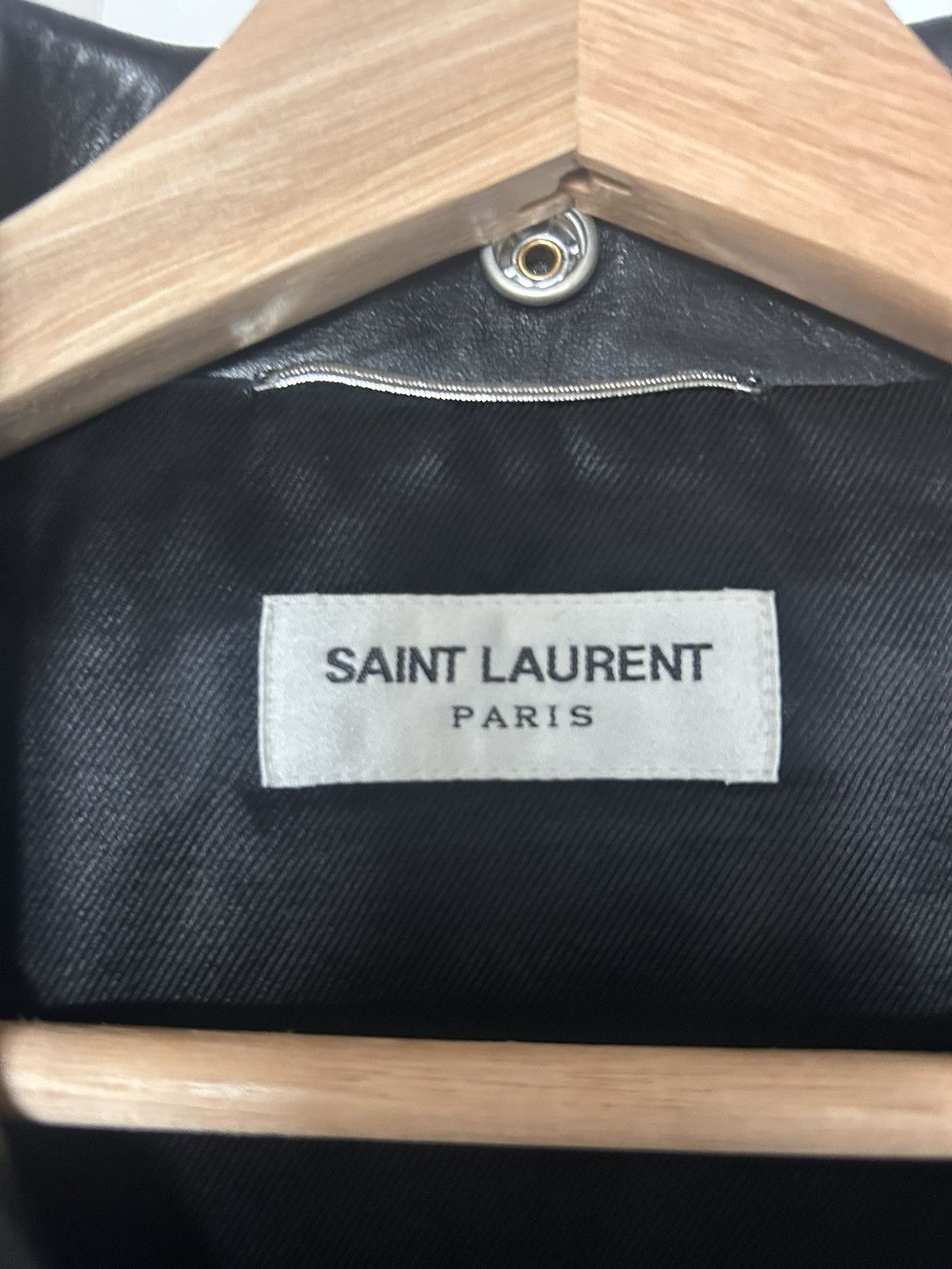 Yves Saint Laurent Saint Laurent L01 Leather Jacket Size US L / EU 52-54 / 3 - 3 Thumbnail