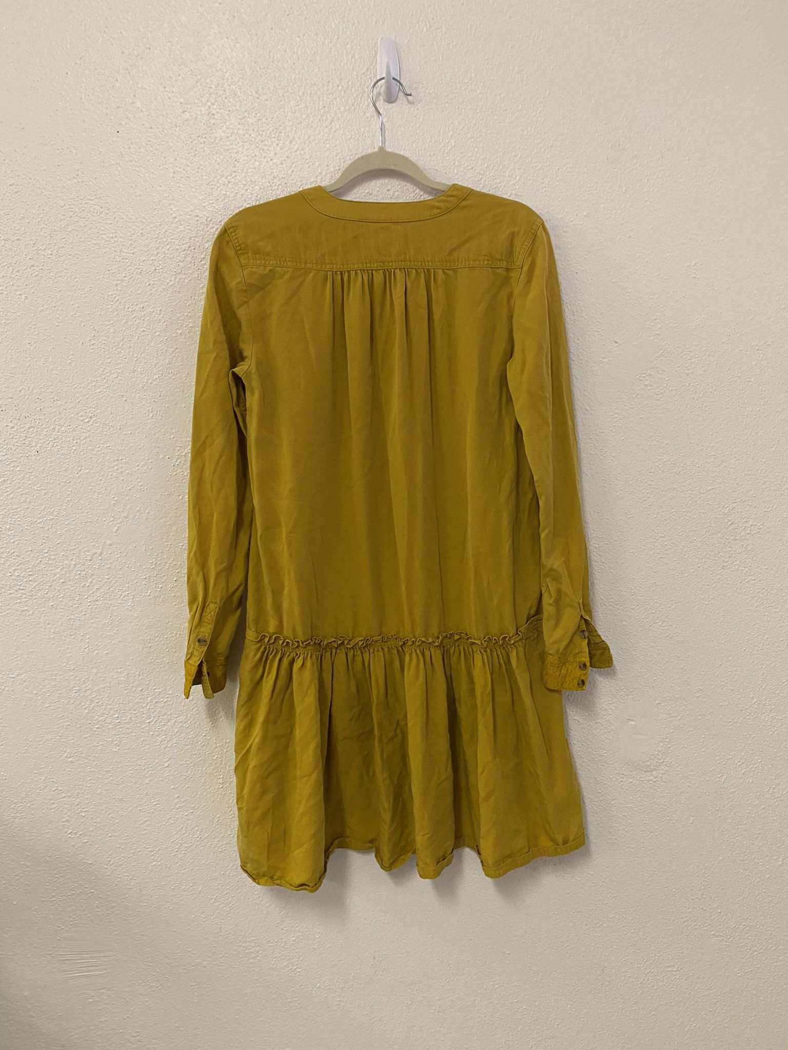 Anthropologie MAEVE for ANTHROPOLOGIE mustard contemporary dress size 10 Size L / US 10 / IT 46 - 8 Thumbnail