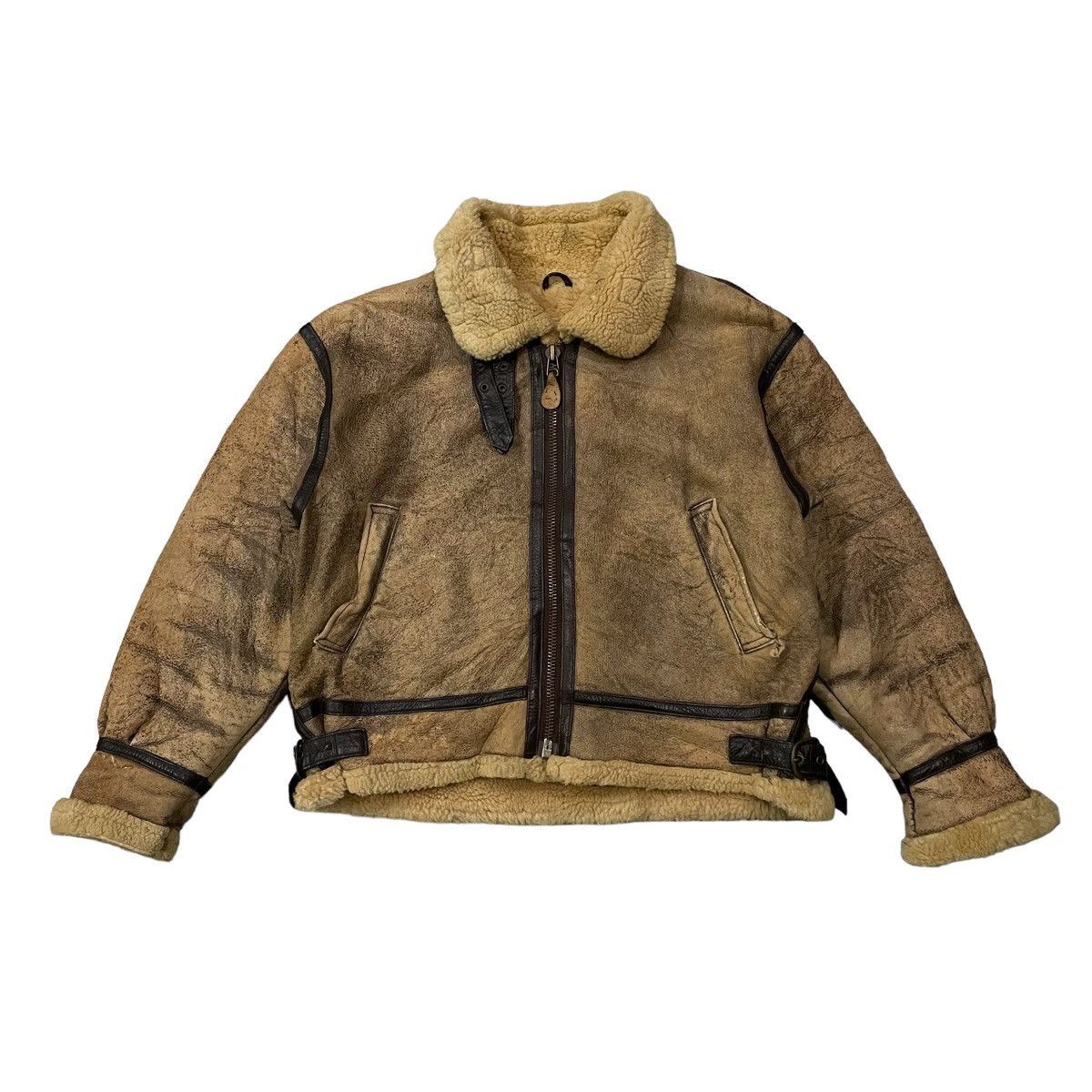 Leather Vintage B3 Pottar Sheepskin Leather Jacket Size US M / EU 48-50 / 2 - 1 Thumbnail