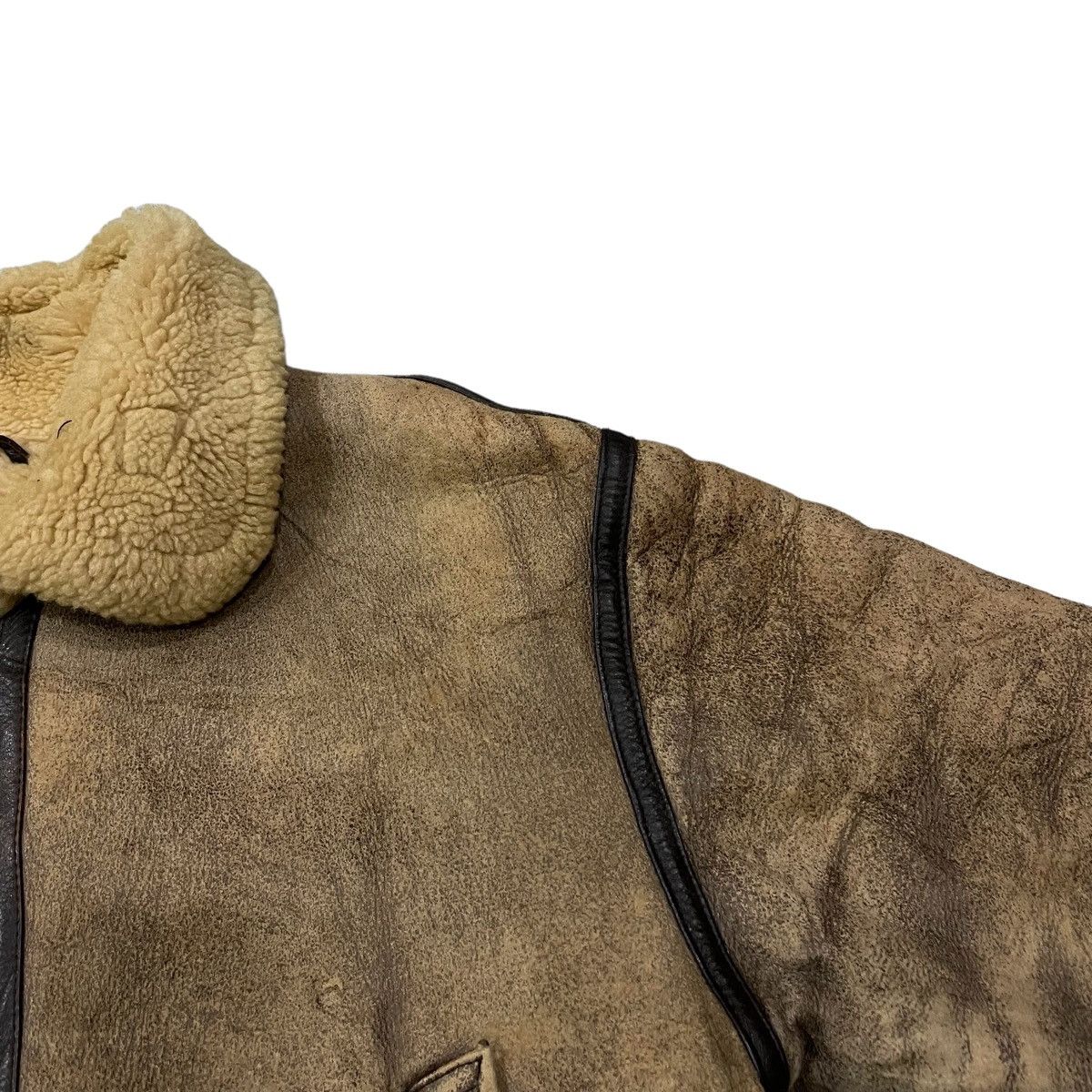 Leather Vintage B3 Pottar Sheepskin Leather Jacket Size US M / EU 48-50 / 2 - 2 Thumbnail