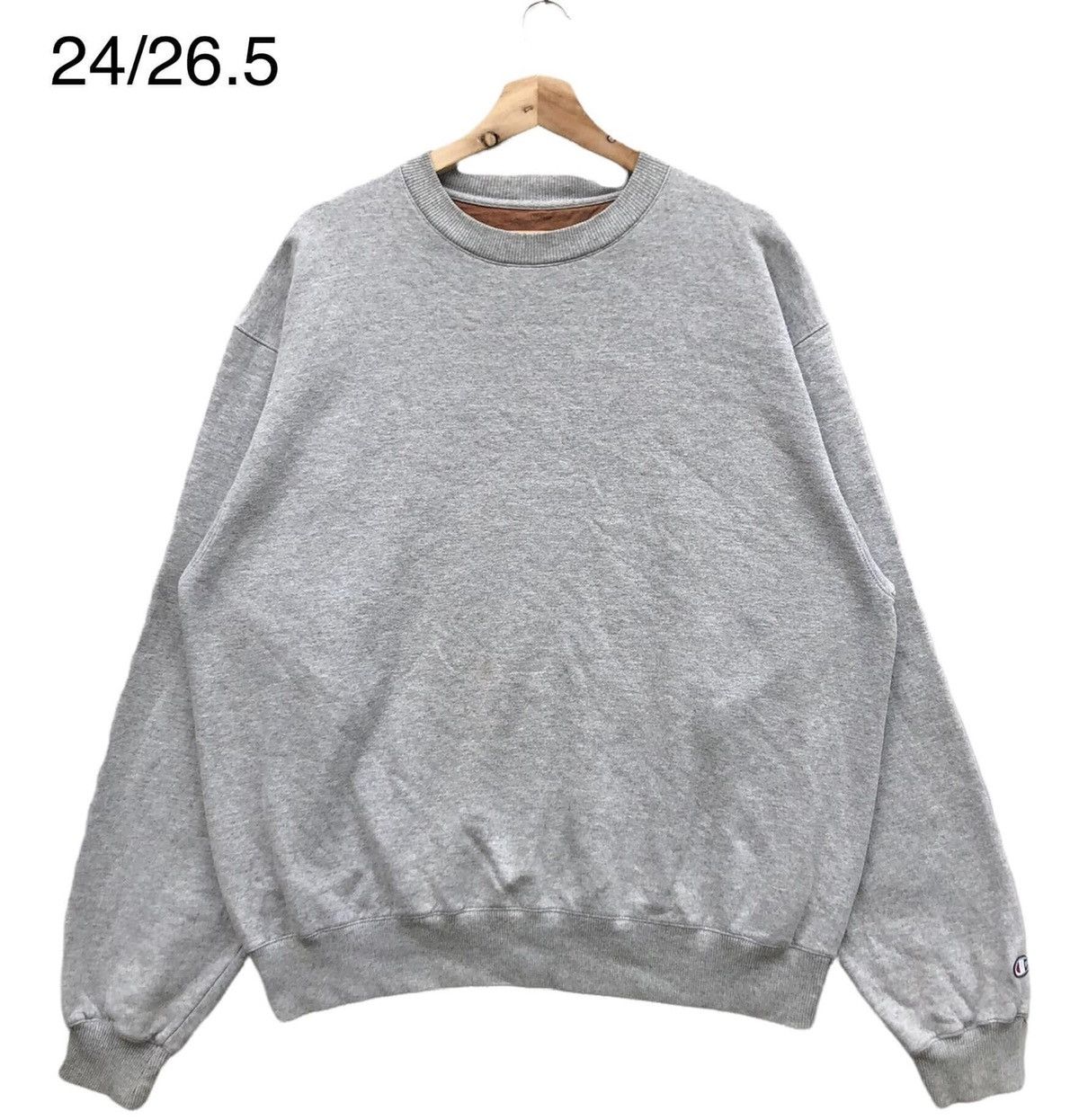 image of Champion Plain Sweatshirts in Grey, Men's (Size Large)