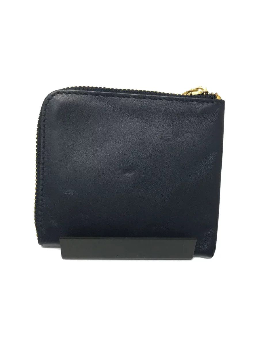 Wallets Navy Plain Leather Zip