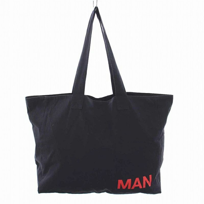 Bag Navy MAN Logo Tote