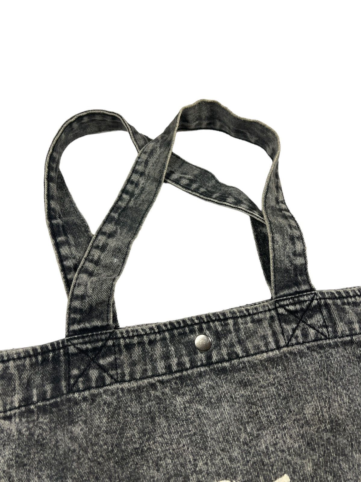Japanese Brand Evil Twin 🇯🇵 Washed Denim Tote Bag Size ONE SIZE - 3 Thumbnail