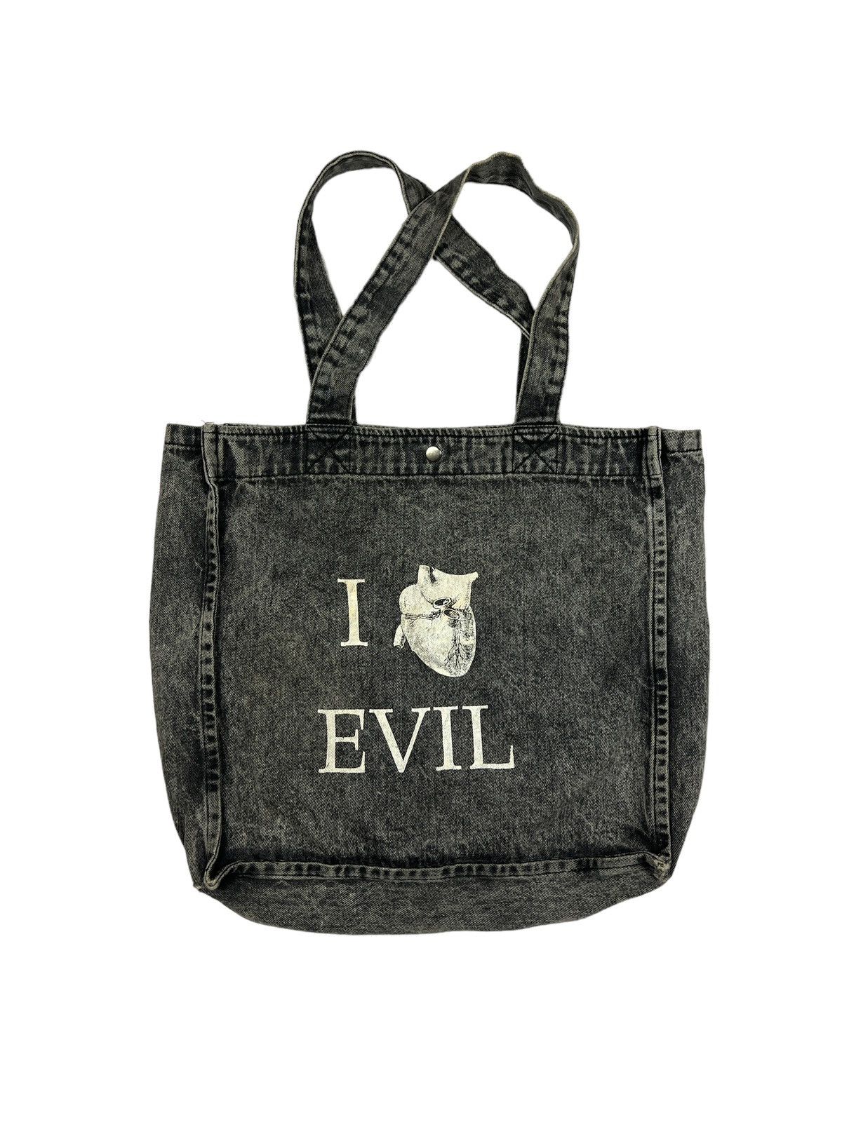 Japanese Brand Evil Twin 🇯🇵 Washed Denim Tote Bag Size ONE SIZE - 1 Thumbnail