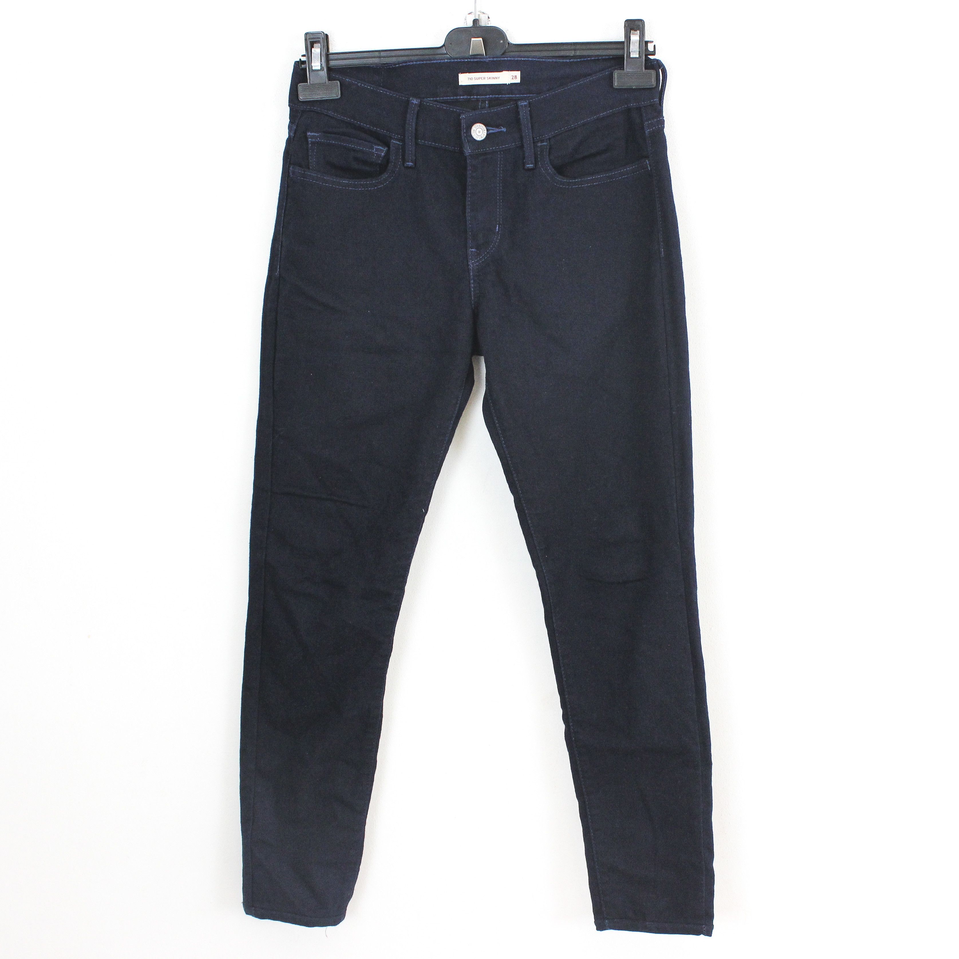 Levi's 710 Womens W28 L29 Super Skinny Jeans Denim Pants Trousers Size 28" / US 6 / IT 42 - 1 Thumbnail