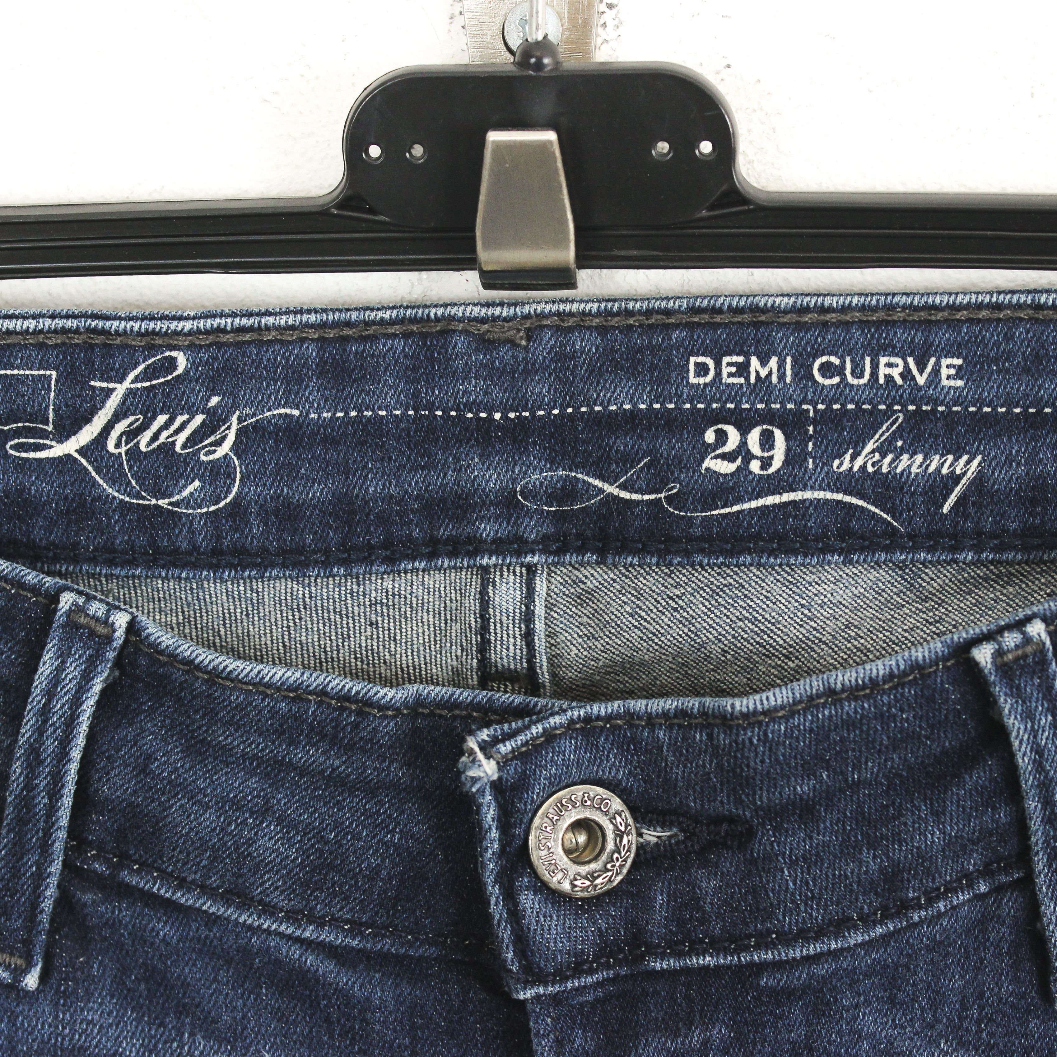 Levi's San Francisco Demi Curve W29 L30 Skinny Jeans Pants Trousers Size 29" - 3 Thumbnail