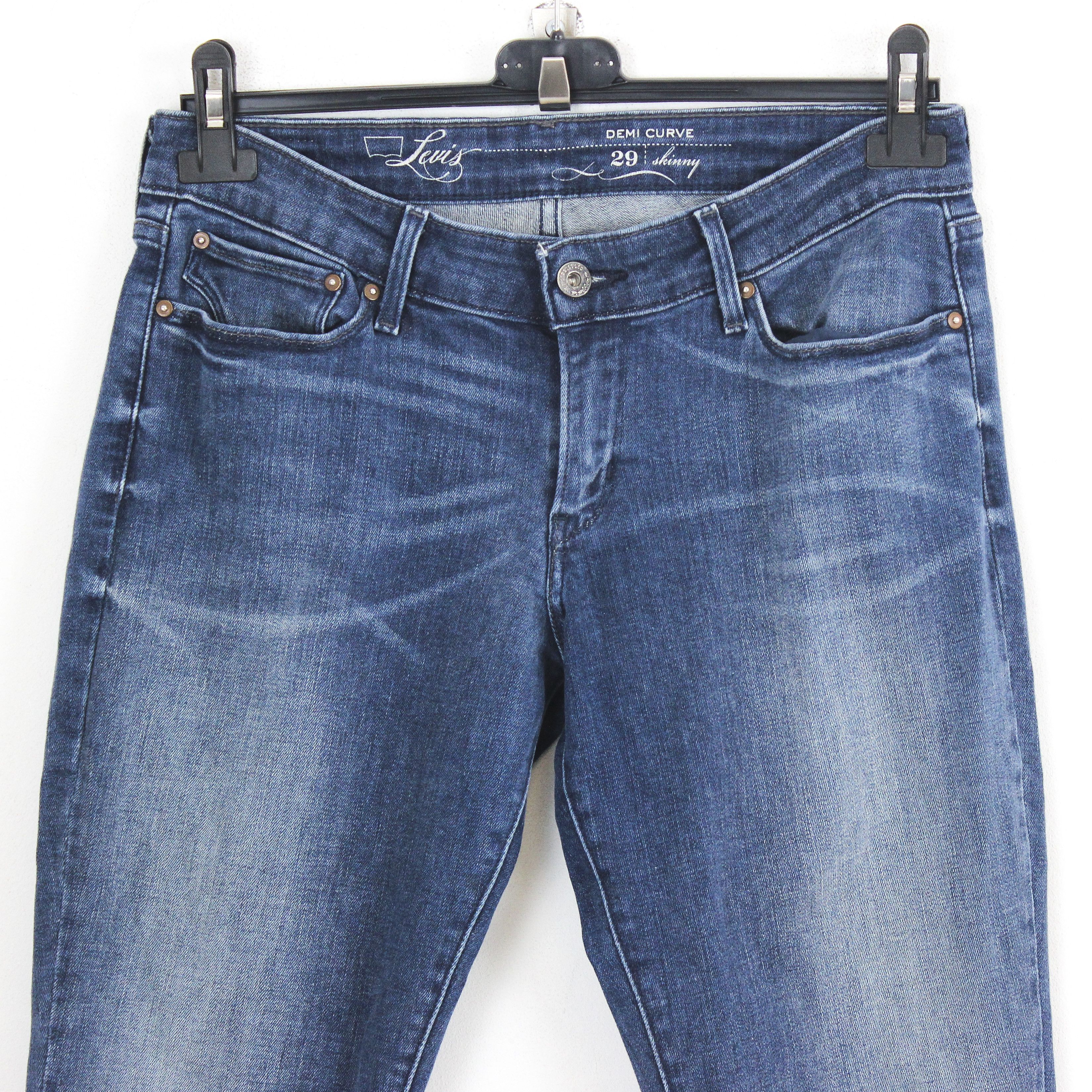 Levi's San Francisco Demi Curve W29 L30 Skinny Jeans Pants Trousers Size 29" - 2 Thumbnail