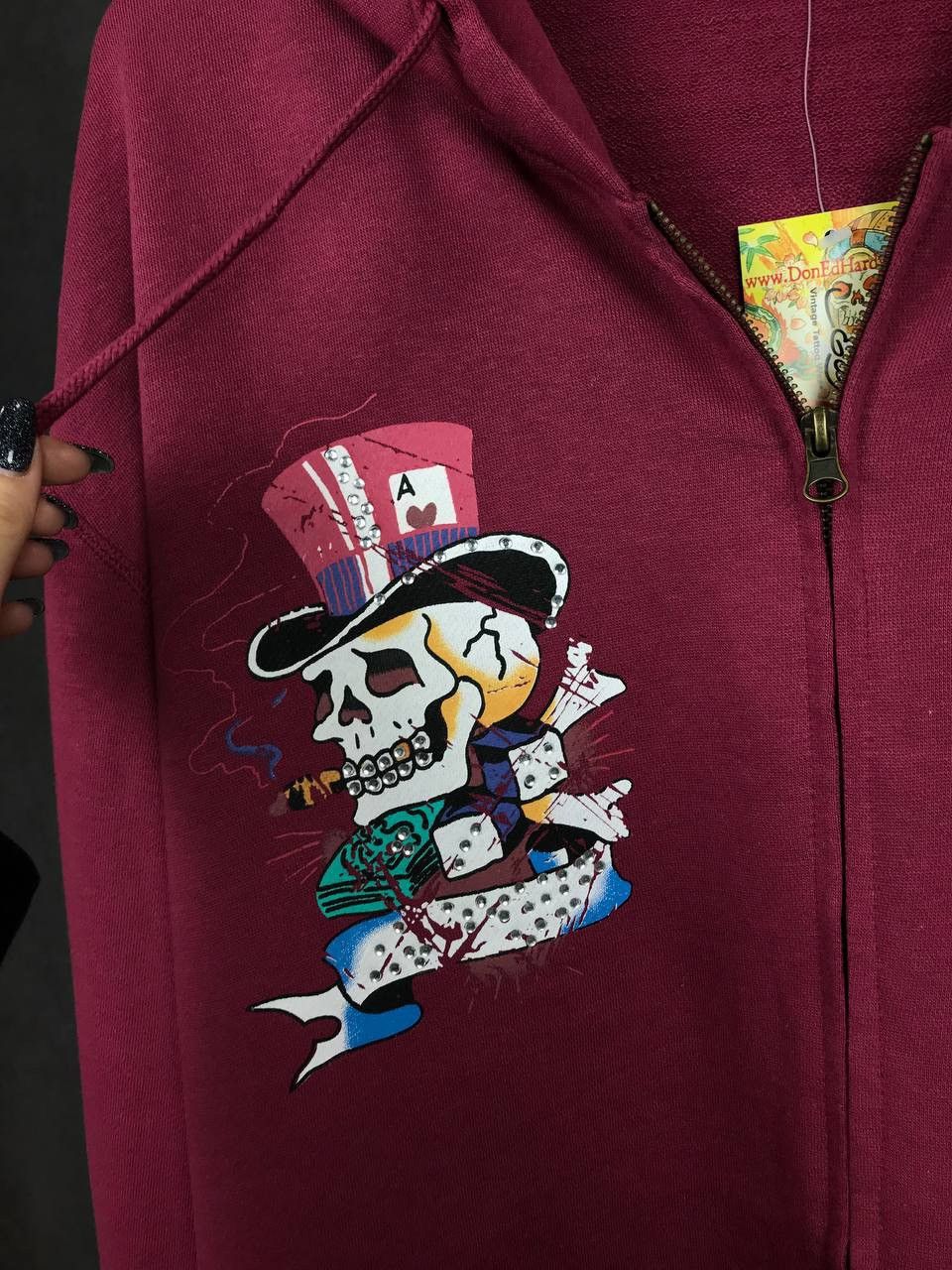 Christian Audigier Ed Hardy Christian Audigier designer overprinted hoodie Size US XXL / EU 58 / 5 - 3 Thumbnail