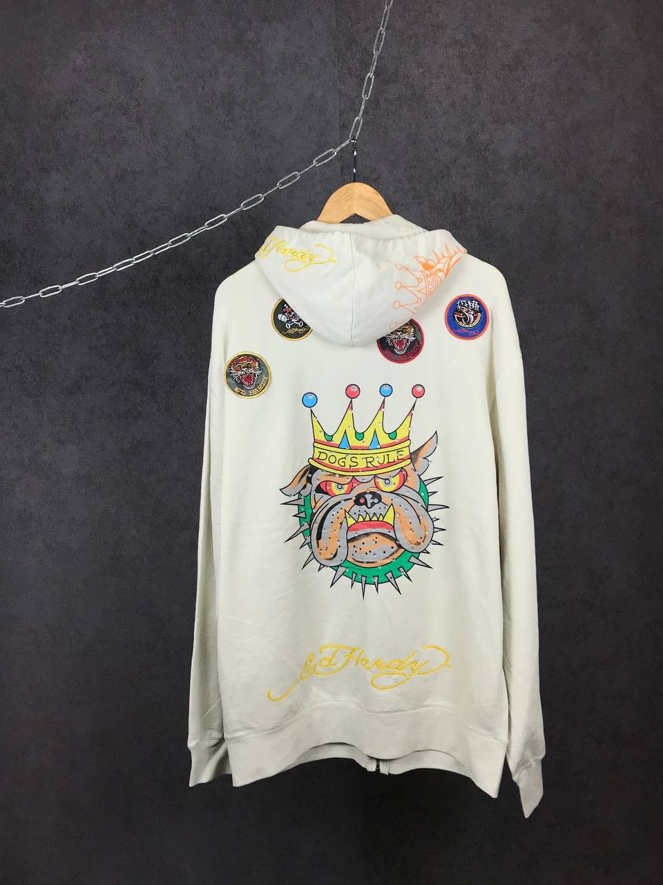 Christian Audigier Ed Hardy Christian Audigier designer overprinted hoodie Size US XXL / EU 58 / 5 - 8 Thumbnail