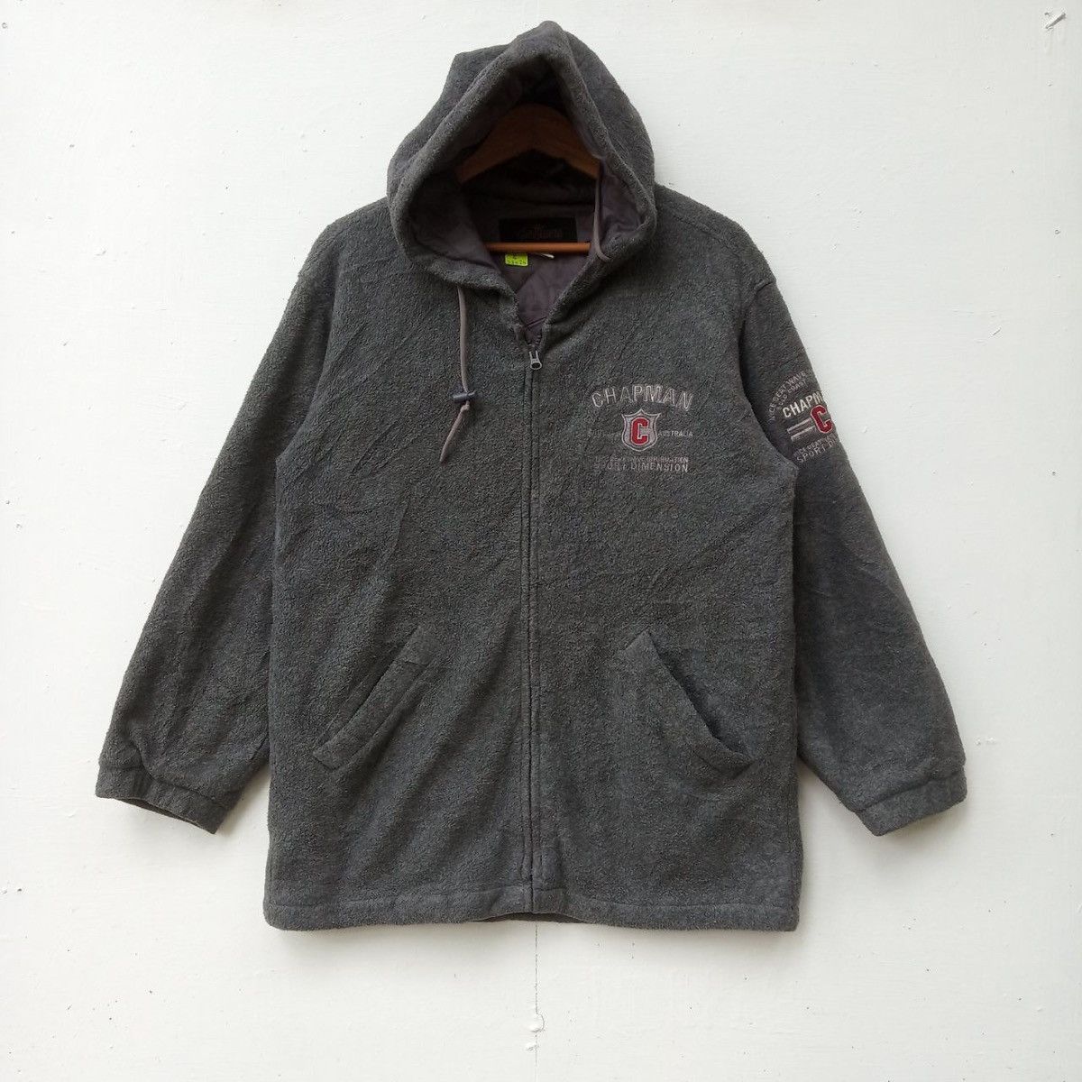 Dale Chapman zip up fleece hoodie sweater