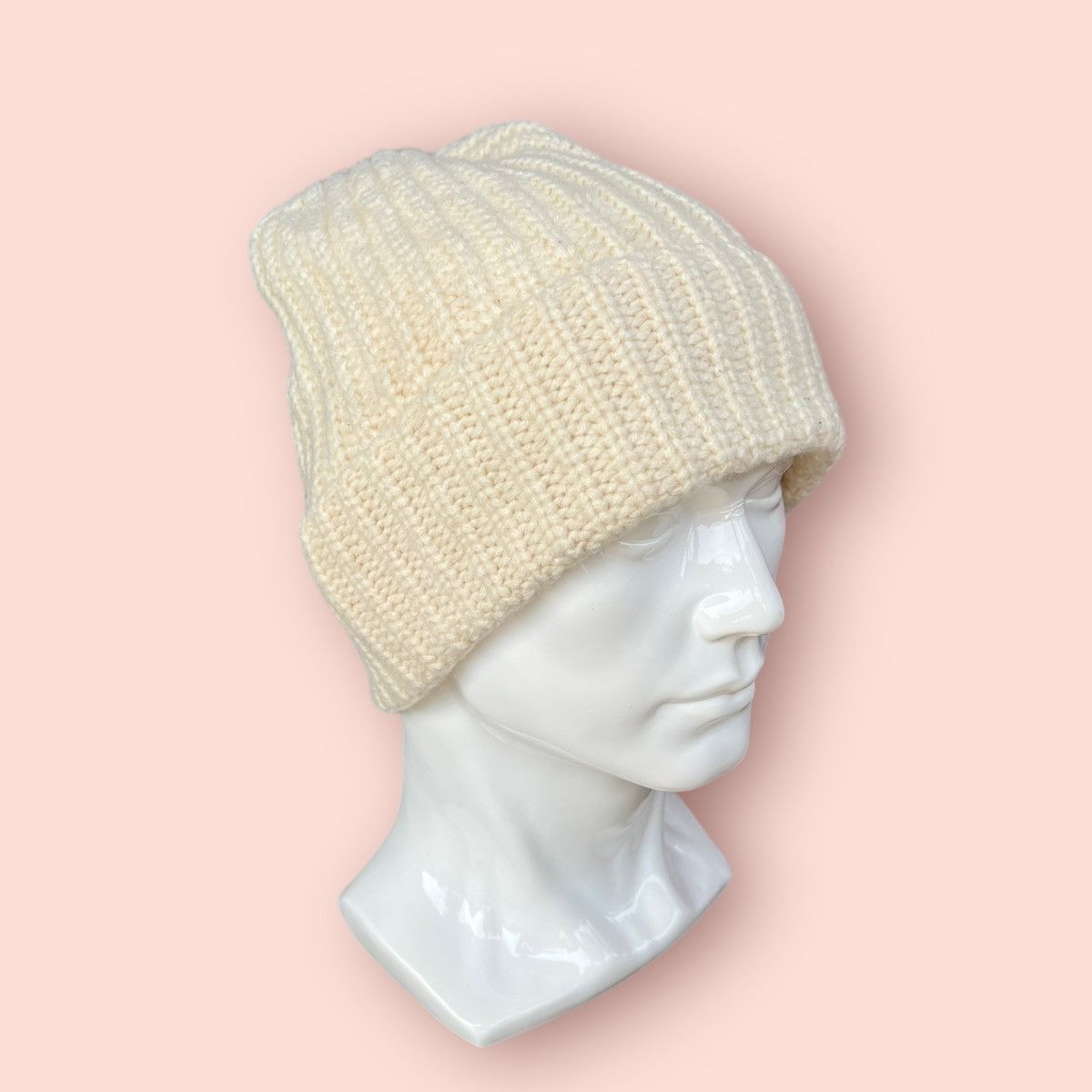 Japanese Brand × Jun Takahashi × Uniqlo UNIQLO HEATTECH PLAIN KNITTED CUFFED BEANIE Size ONE SIZE - 3 Thumbnail