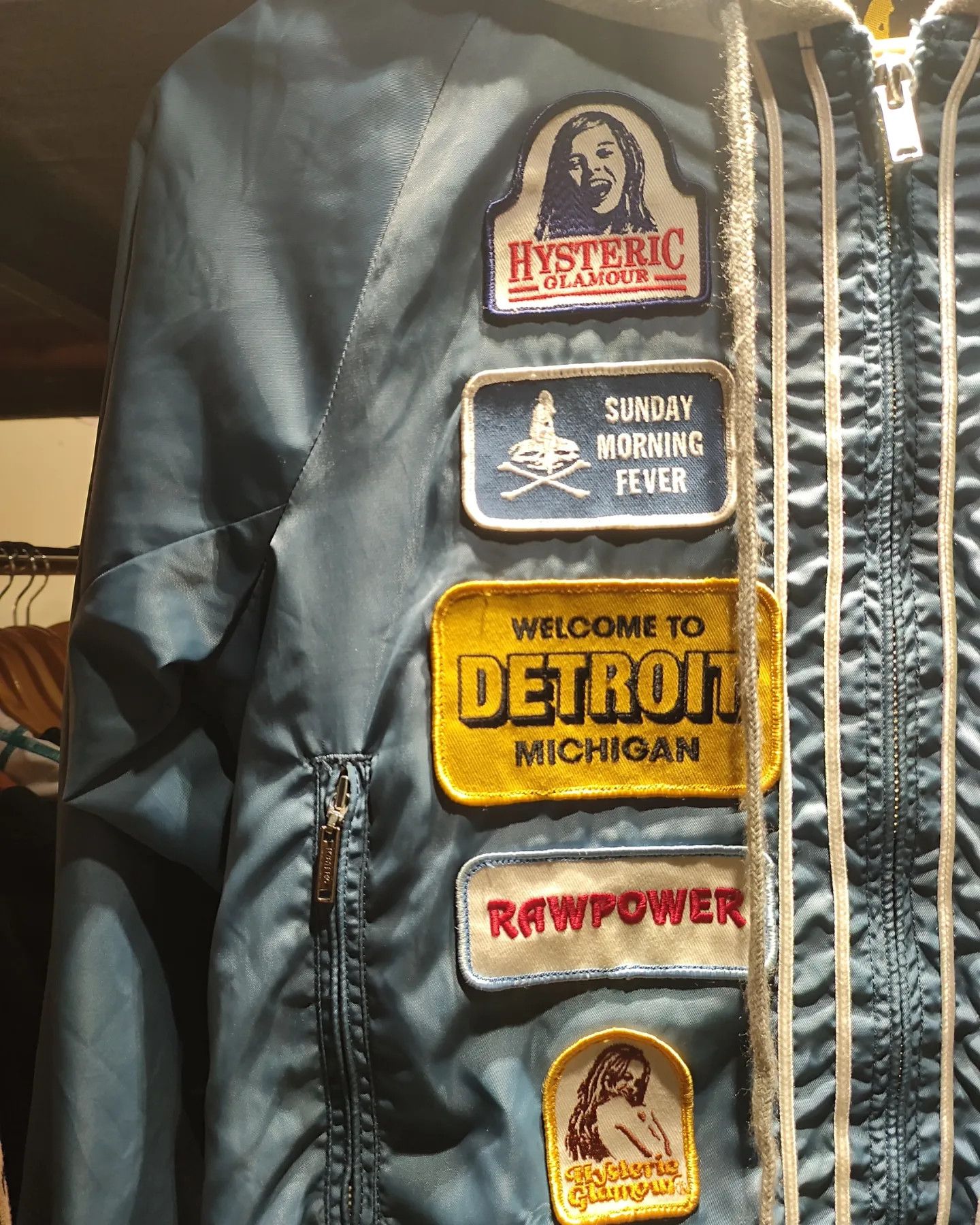Hysteric Glamour × Japanese Brand × Vintage Hysteric glamour Patches hoodie jacket Size US S / EU 44-46 / 1 - 4 Thumbnail