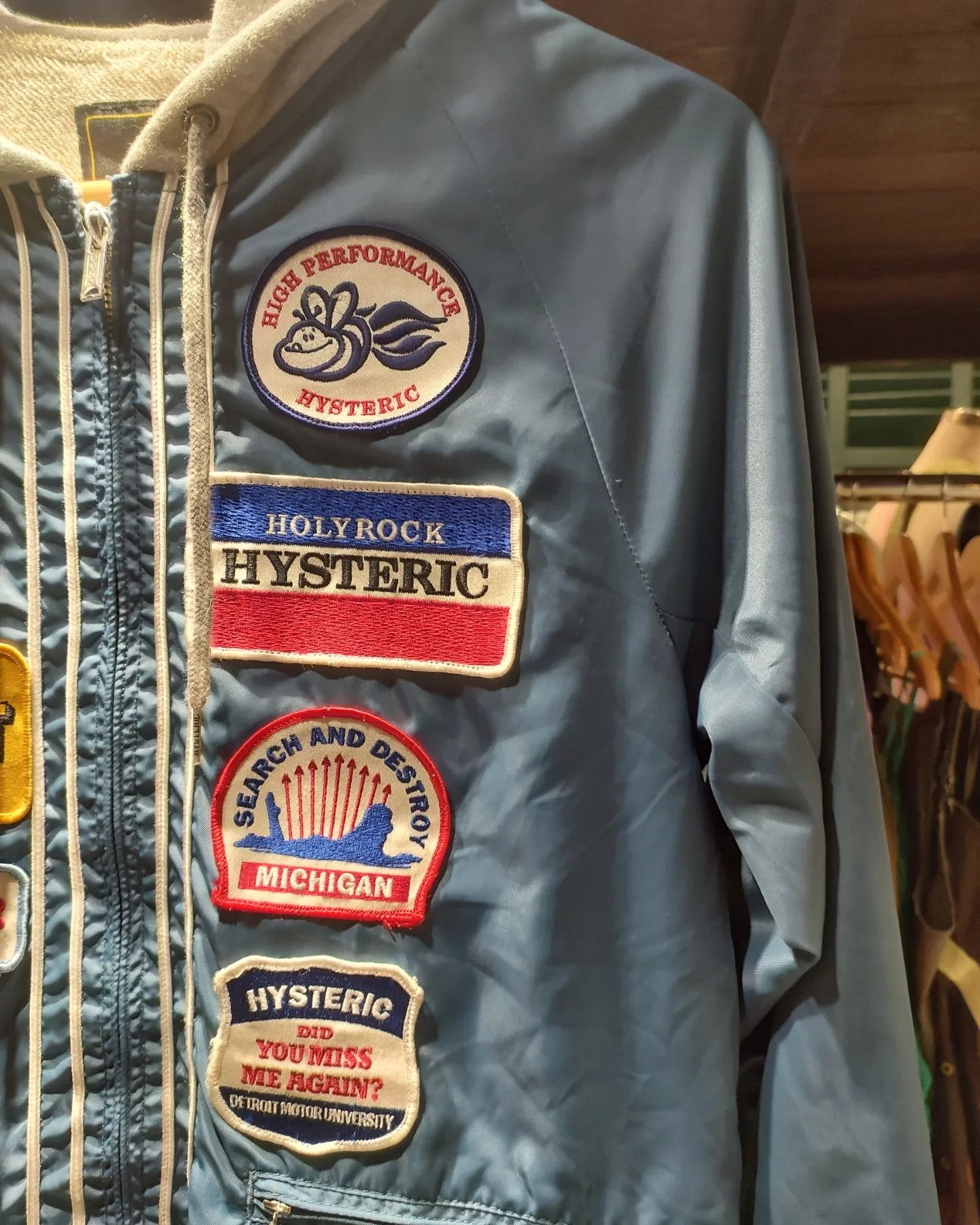 Hysteric Glamour × Japanese Brand × Vintage Hysteric glamour Patches hoodie jacket Size US S / EU 44-46 / 1 - 3 Thumbnail