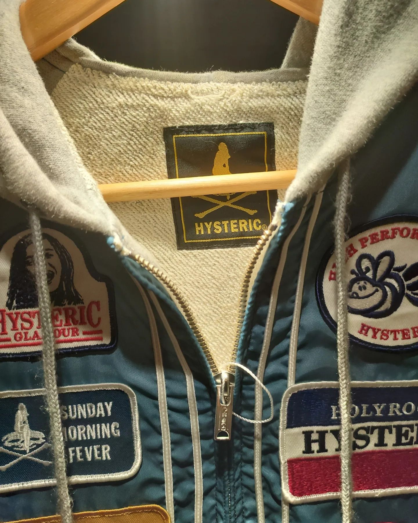 Hysteric Glamour × Japanese Brand × Vintage Hysteric glamour Patches hoodie jacket Size US S / EU 44-46 / 1 - 5 Thumbnail