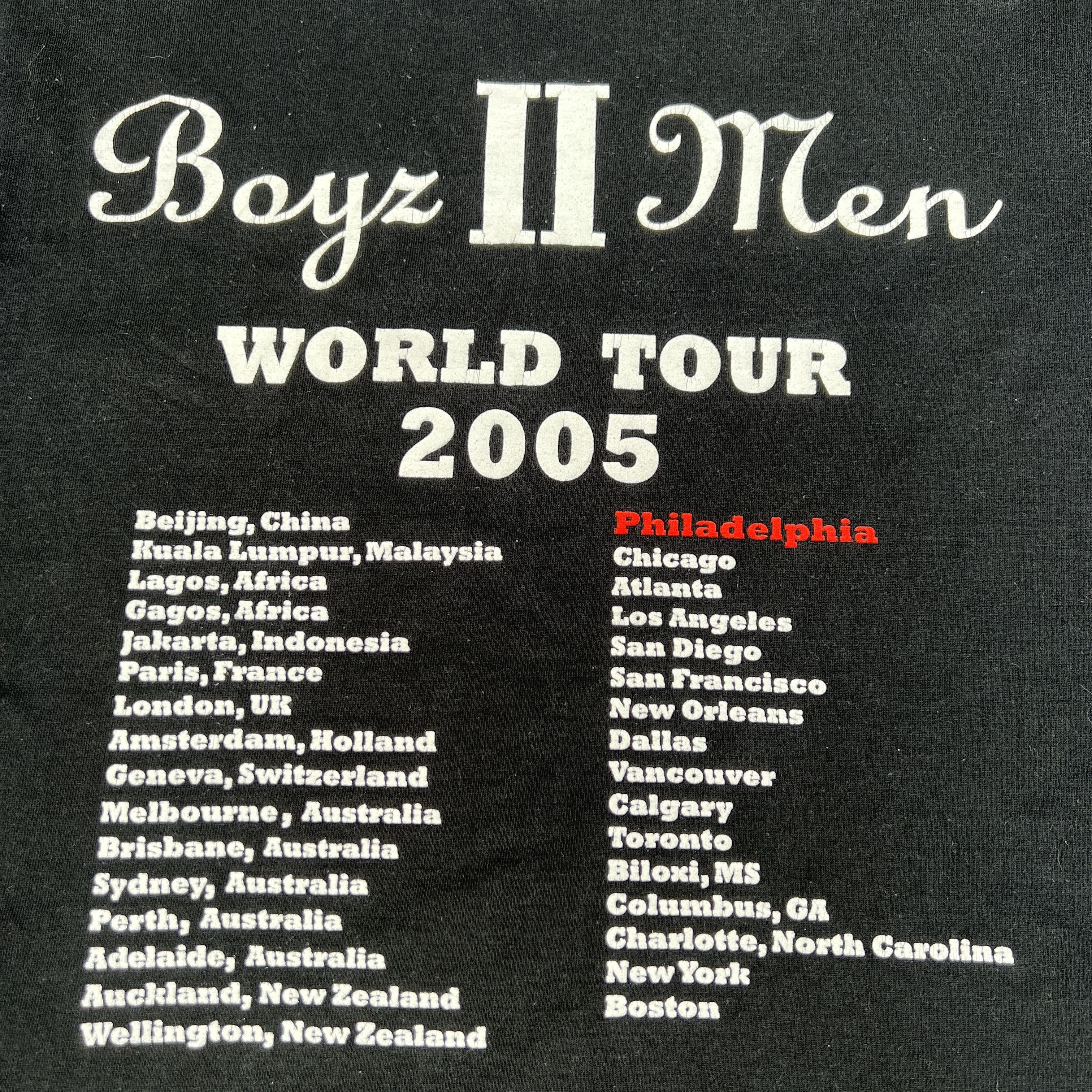 Band Tees Vintage Y2K Boyz II Men World Tour Promo Tee R&B Soul Hiphop Size US S / EU 44-46 / 1 - 6 Thumbnail