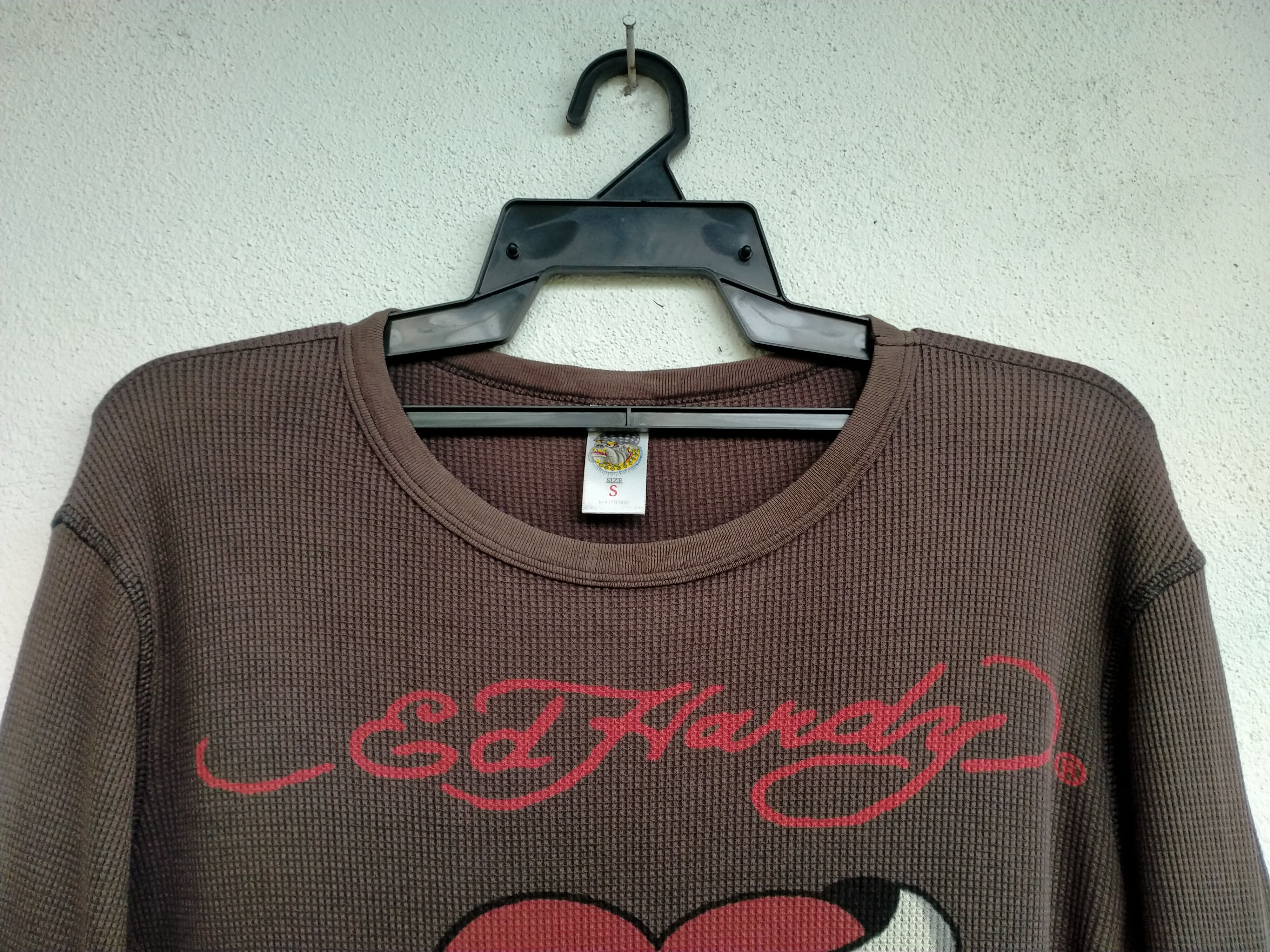 Christian Audigier Vintage Ed Hardy Big Logo Distressed T-shirt Size S / US 4 / IT 40 - 2 Thumbnail