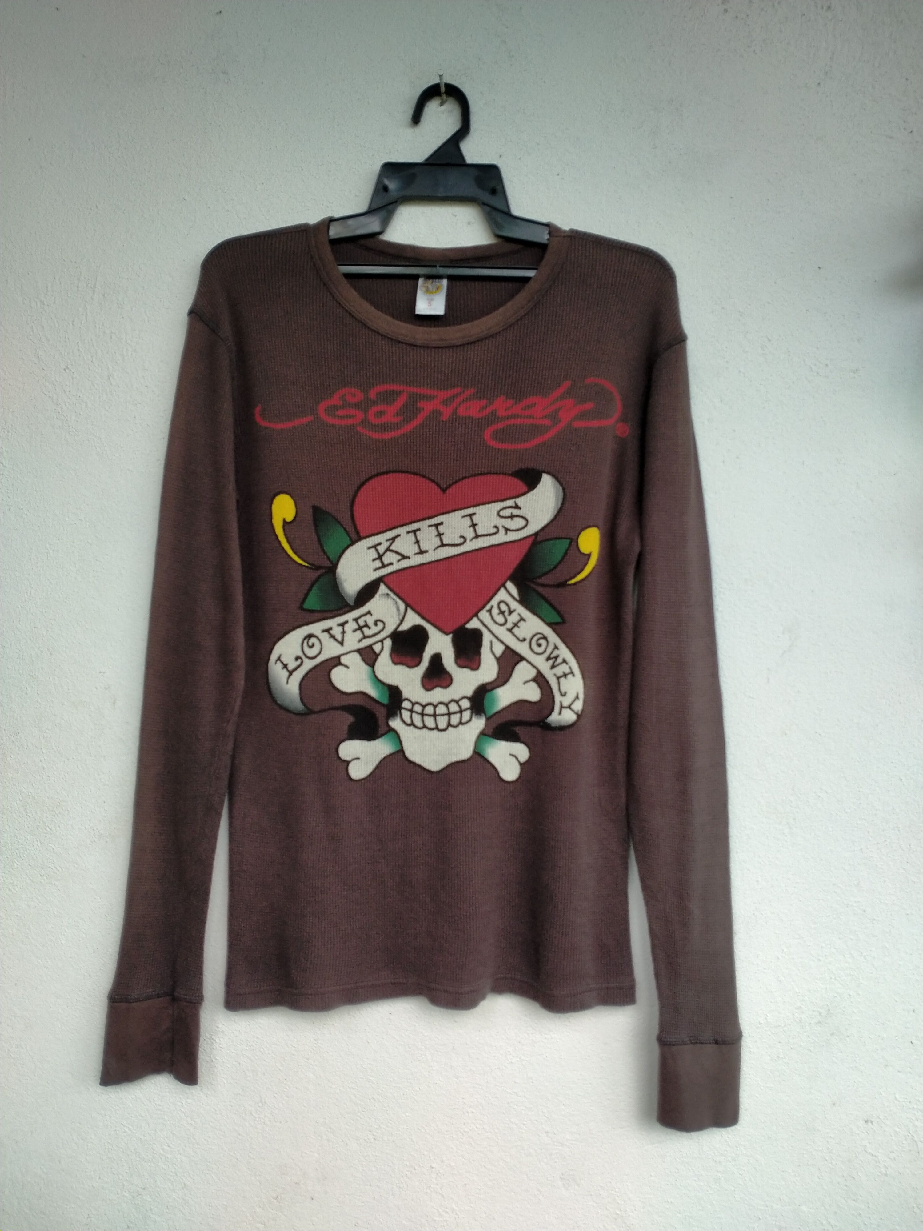 Vintage Ed Hardy Big Logo Distressed T-shirt