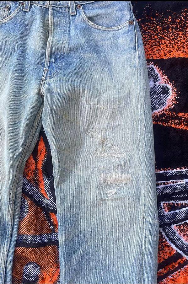 Levi's × Vintage Vintage Levi's 501 Blue Jean Fade Denim Jeans Pants Rare Size US 31 - 3 Thumbnail