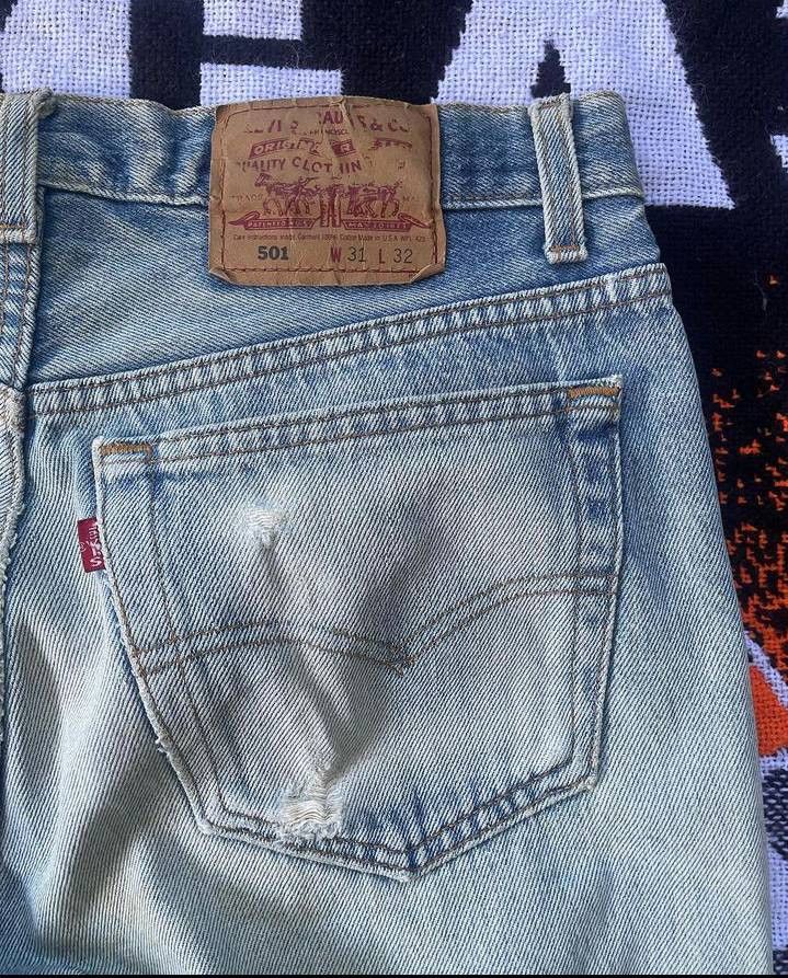 Levi's × Vintage Vintage Levi's 501 Blue Jean Fade Denim Jeans Pants Rare Size US 31 - 10 Thumbnail