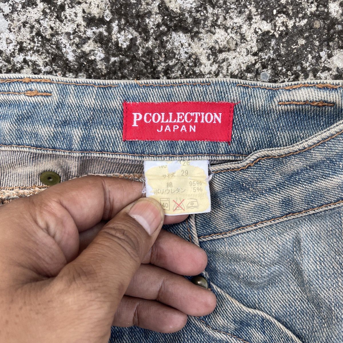 Japanese Brand Vintage P Collection Japan Bush Pants Denim Size 30" / US 8 / IT 44 - 5 Thumbnail