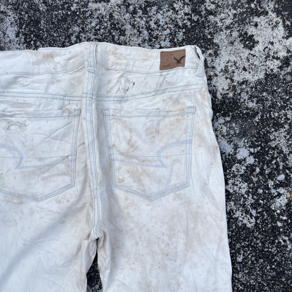 American Eagle Outfitters Vintage American Eagle Patchwork Denim Jeans Size 30" / US 8 / IT 44 - 8 Thumbnail